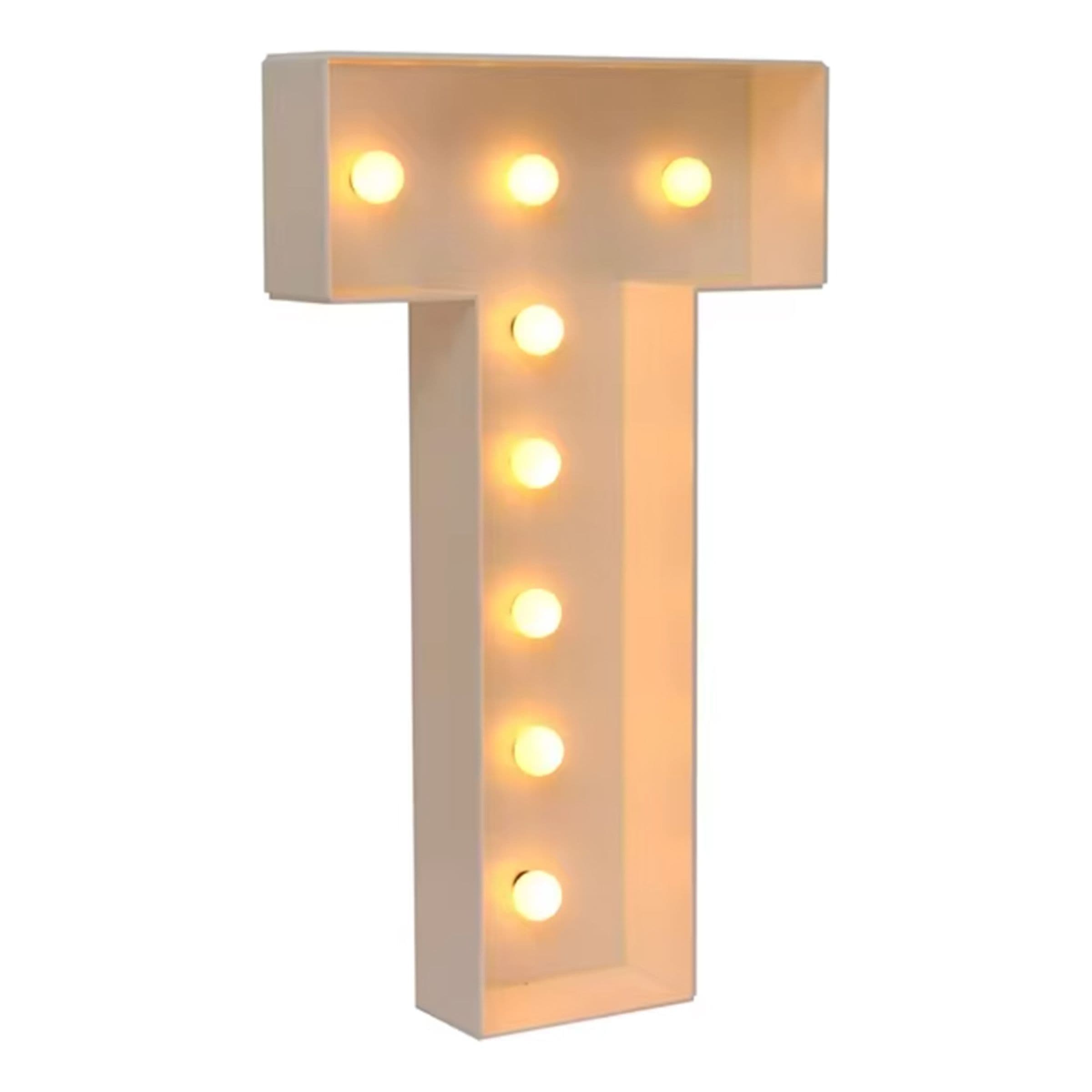 Jättimäiset Kirjaimet LED-Valoilla - Kirjain T – Catsson