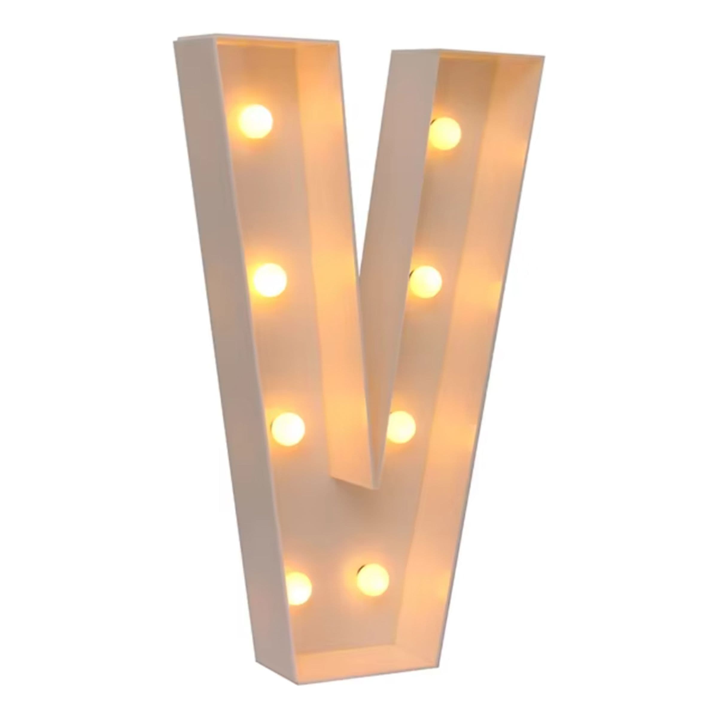 Jättimäiset Kirjaimet LED-Valoilla - Kirjain V – Catsson