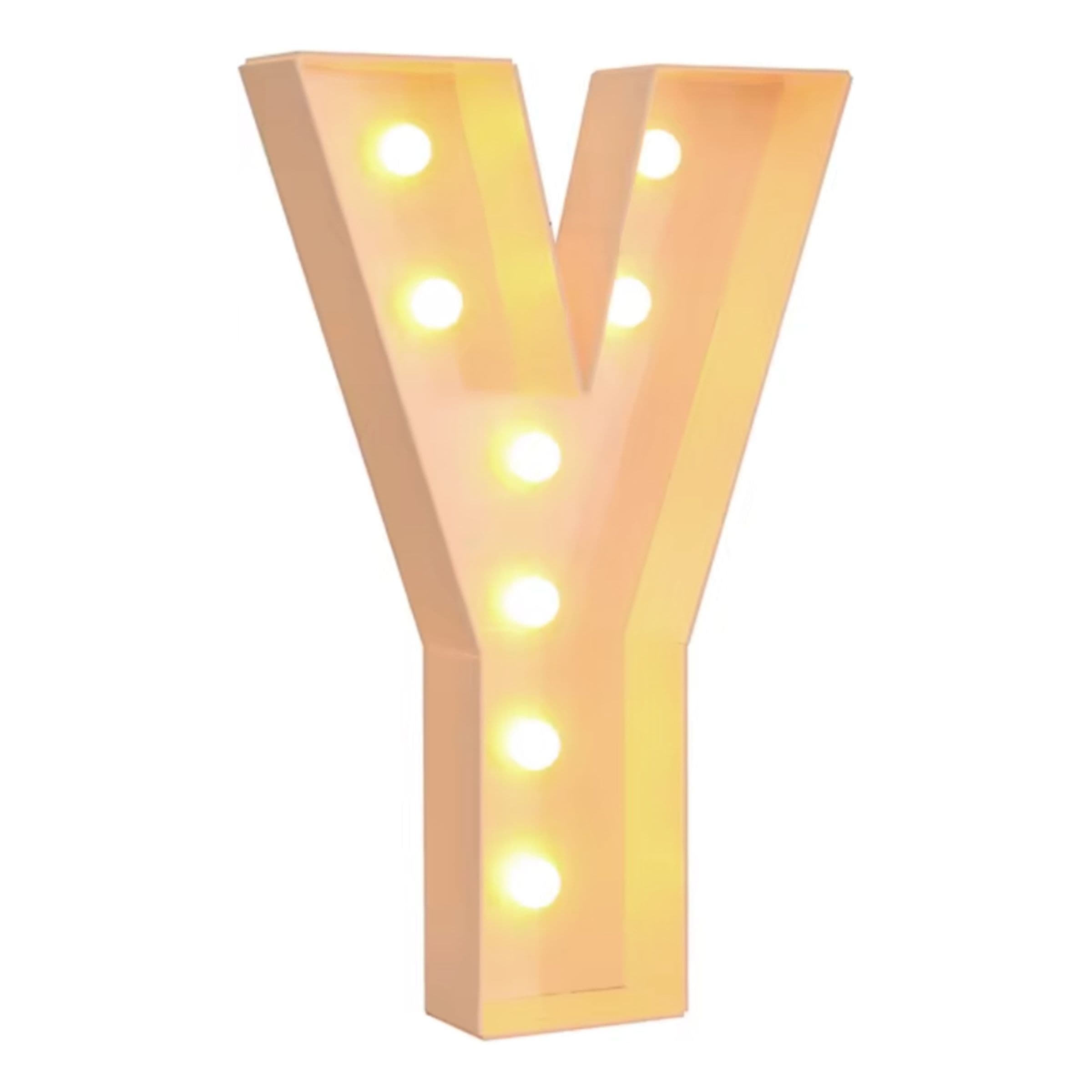 Jättimäiset Kirjaimet LED-Valoilla - Kirjain Y – Catsson