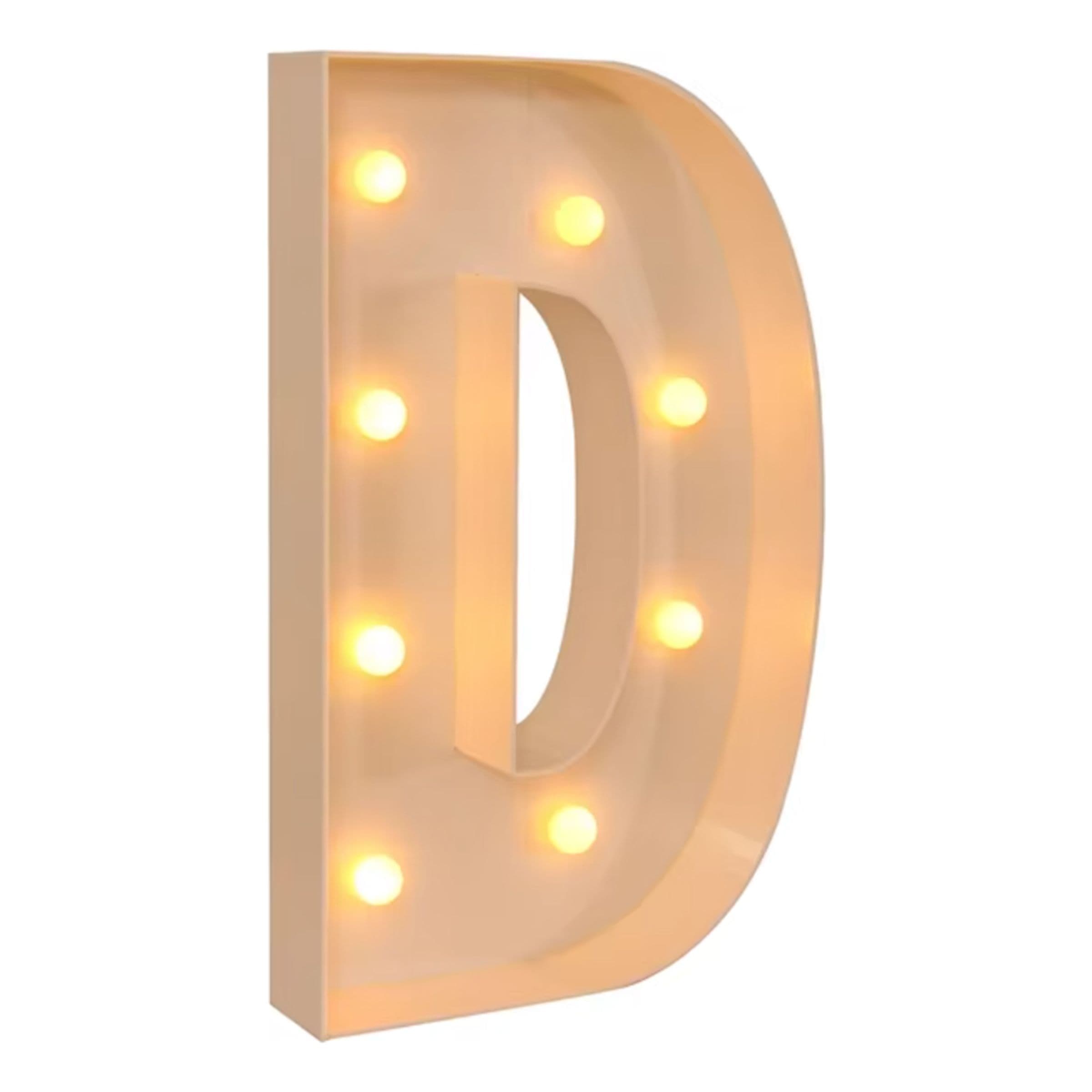 Jättimäiset Kirjaimet LED-Valoilla - Kirjain D – Catsson
