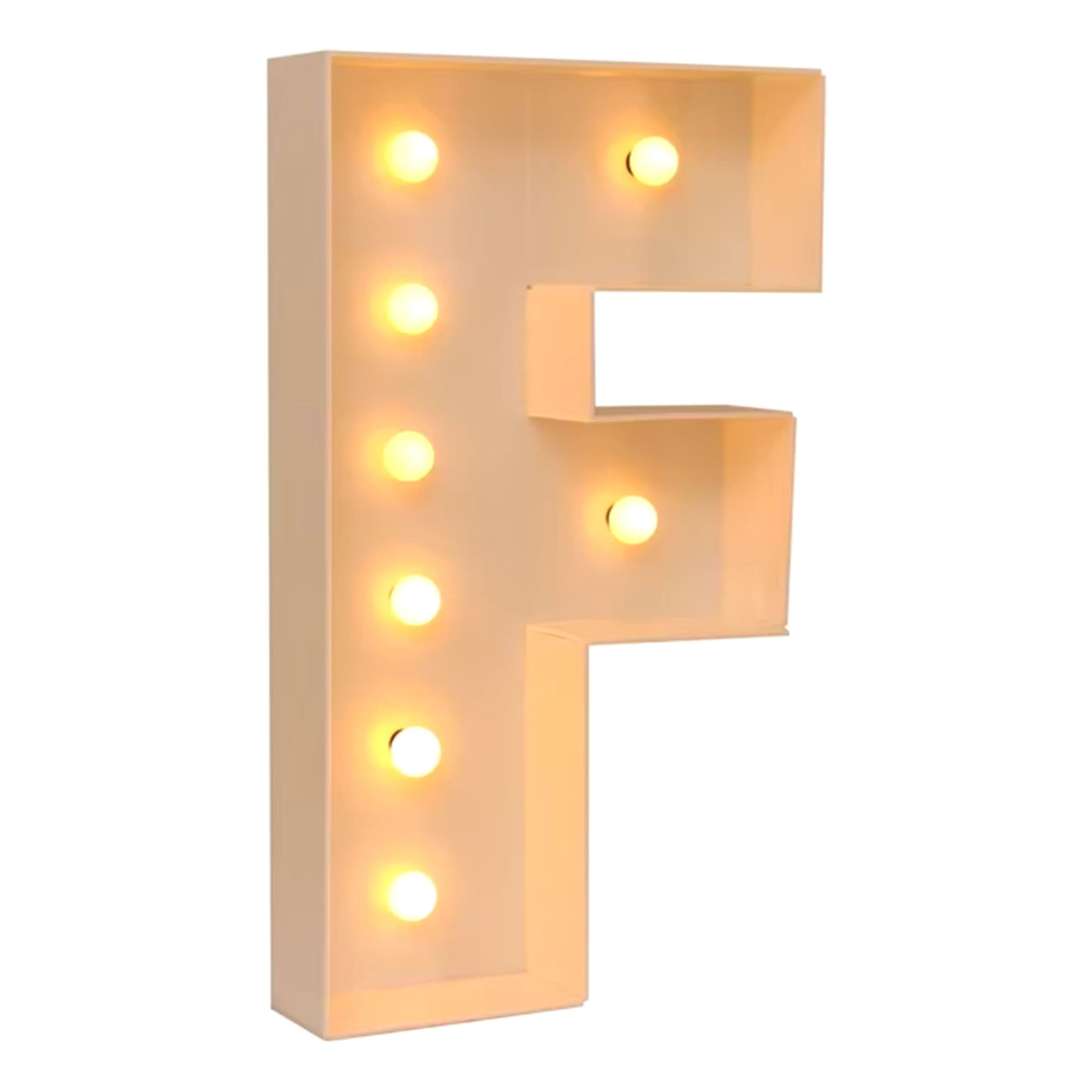 Jättimäiset Kirjaimet LED-Valoilla - Kirjain F – Catsson