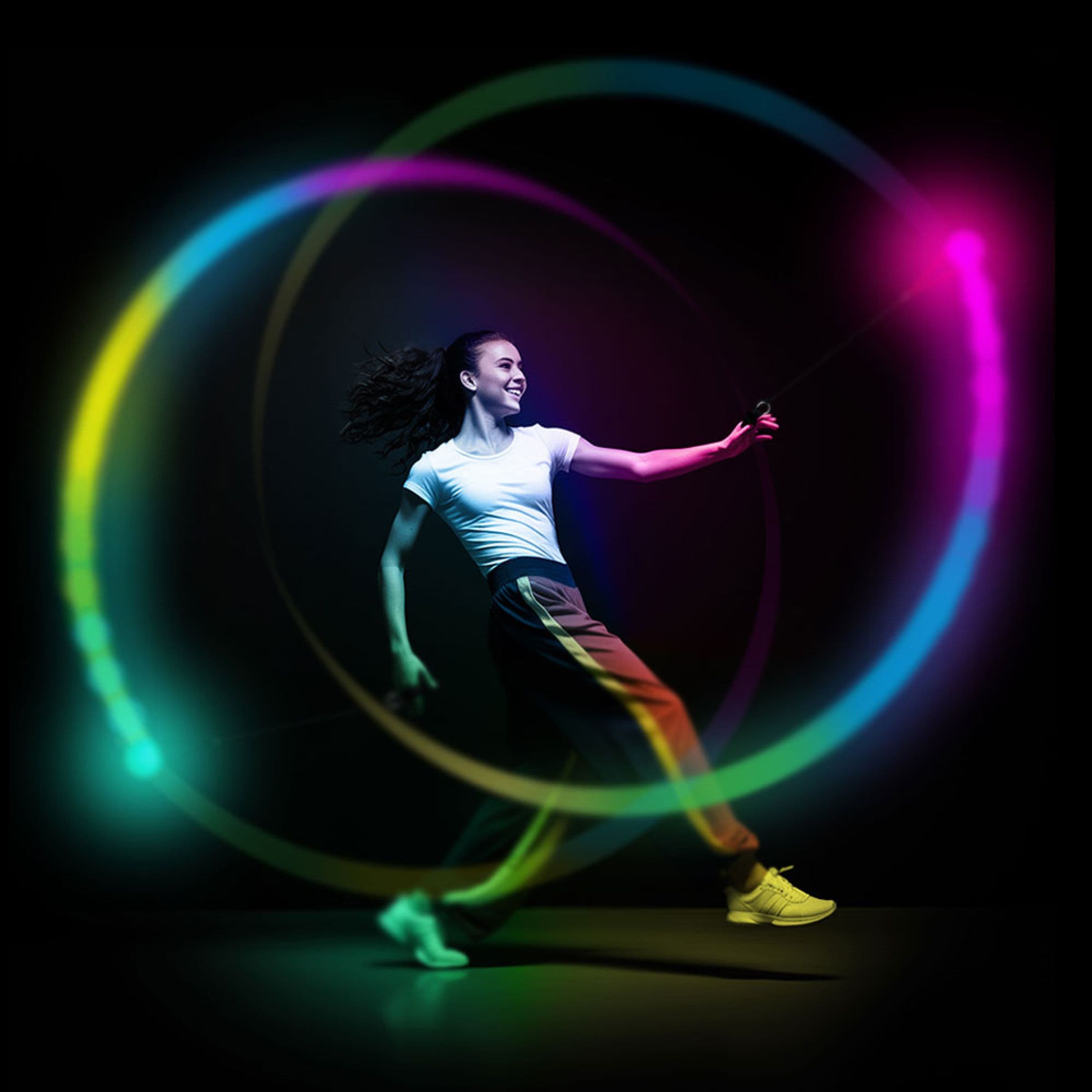 Glow-tanssipallo LED-värinvaihdolla – Fiestas Guirca