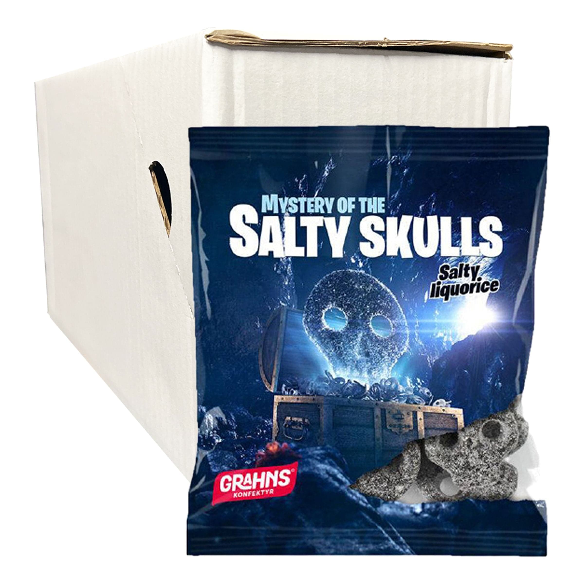 Grahns Suolaiset Pääkallot Suurpakkaus - 14 x 60 g – ERT Godis Bulk