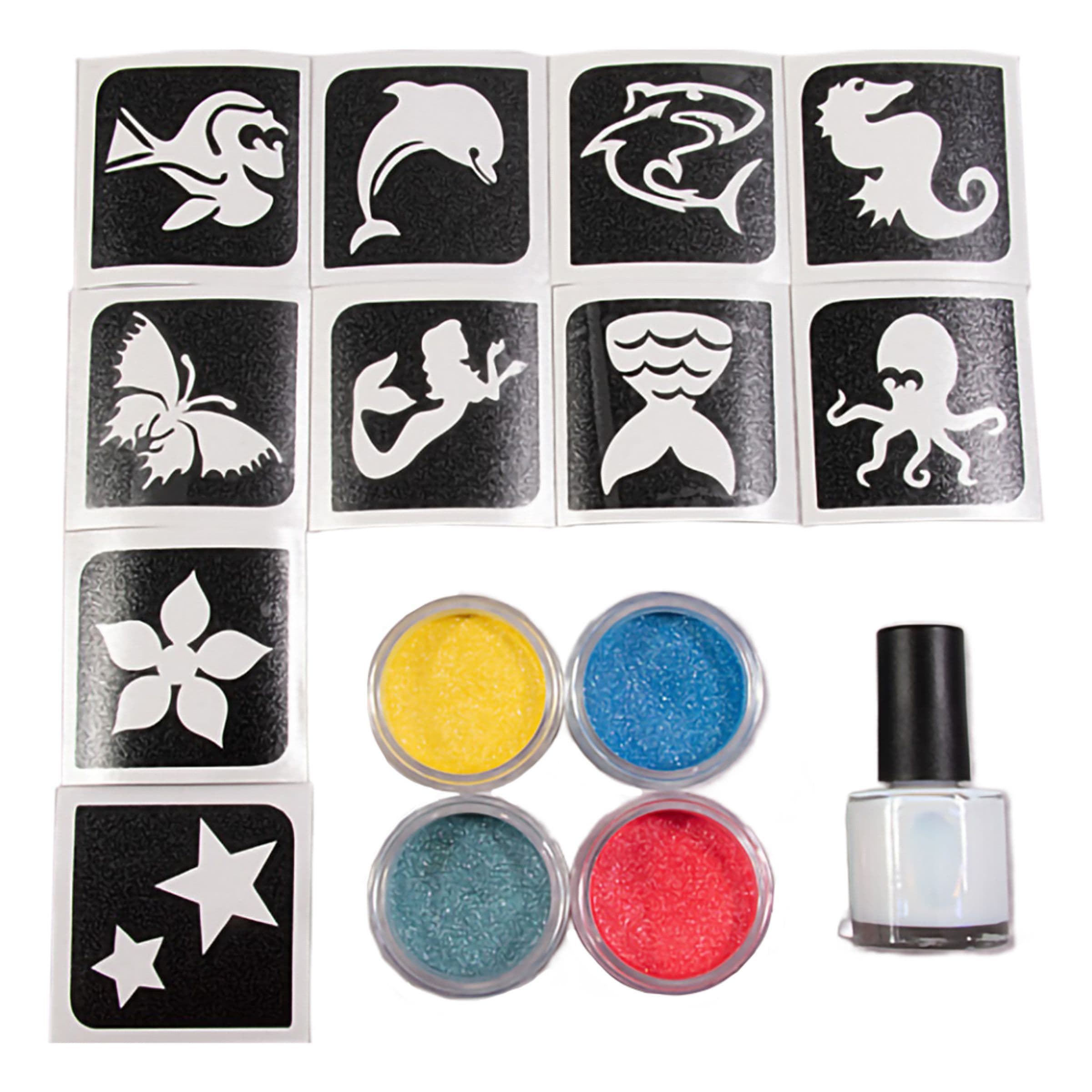 Grimas Sparkling Powder Tatuointisetti Aqua – Grimas