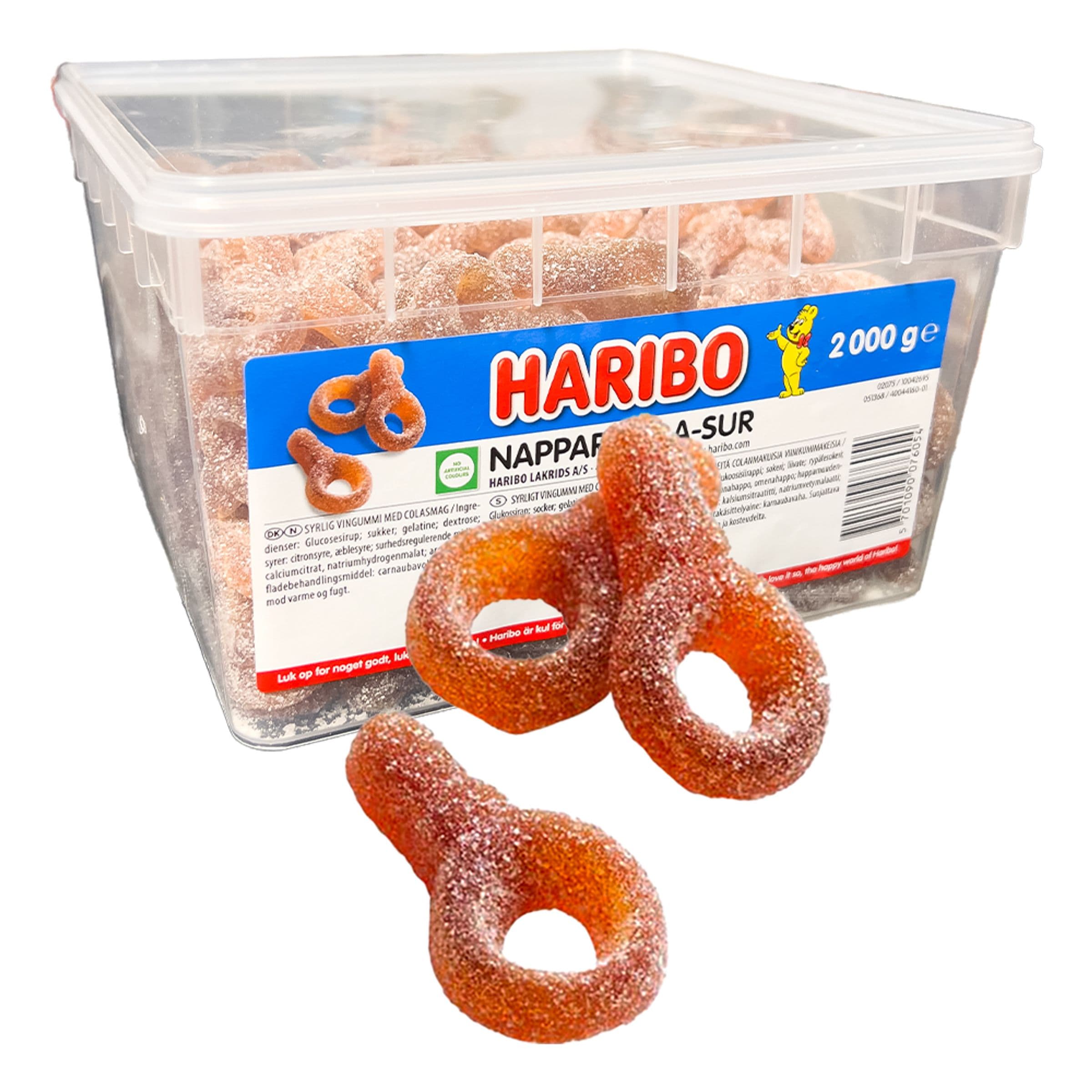 Haribo Sura Colanappar Suurpakkaus - 2 kg – ERT Godis Bulk