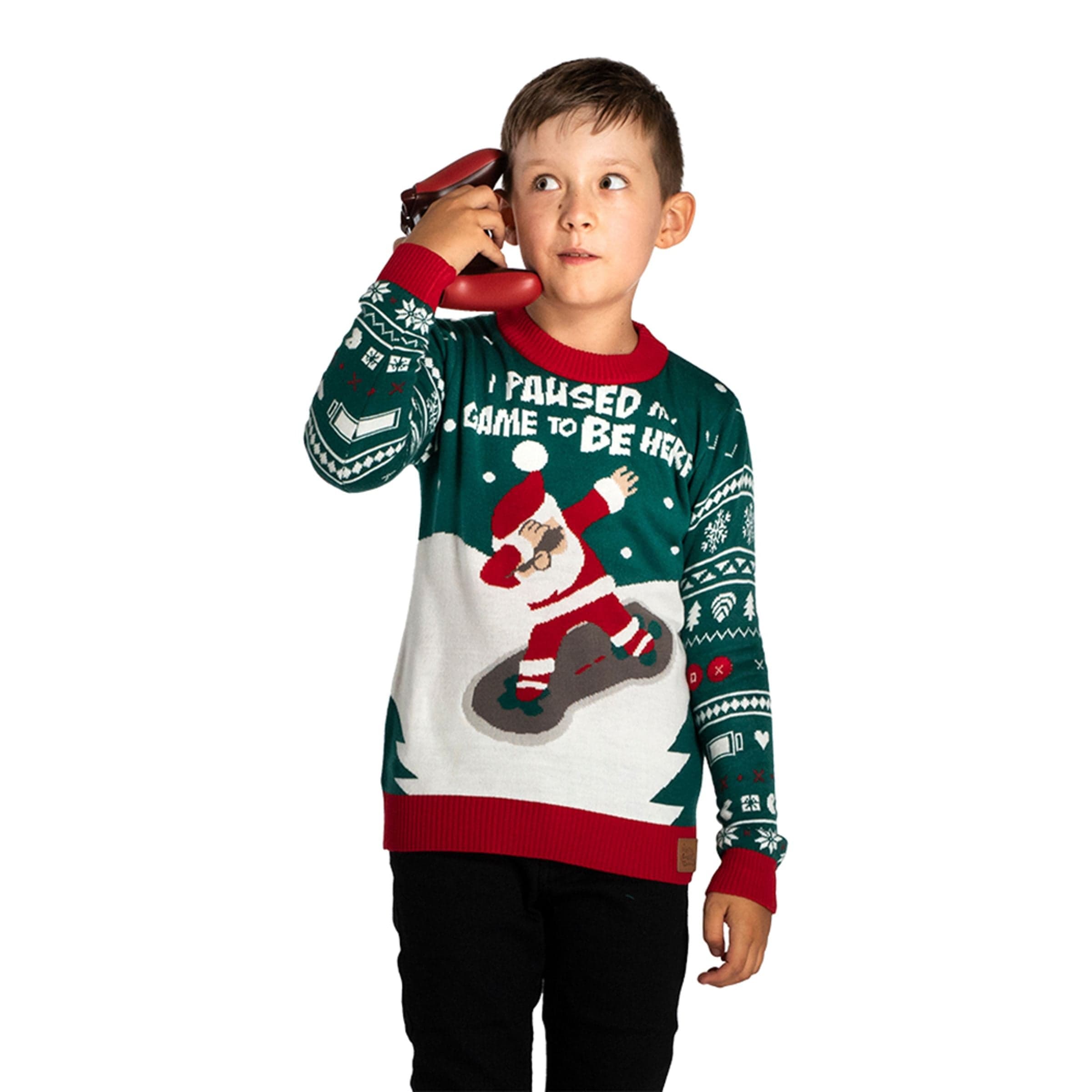 I Paused My Game Joulupaita Lapsille - 8-10 vuotta (134/140) – Silly Santa