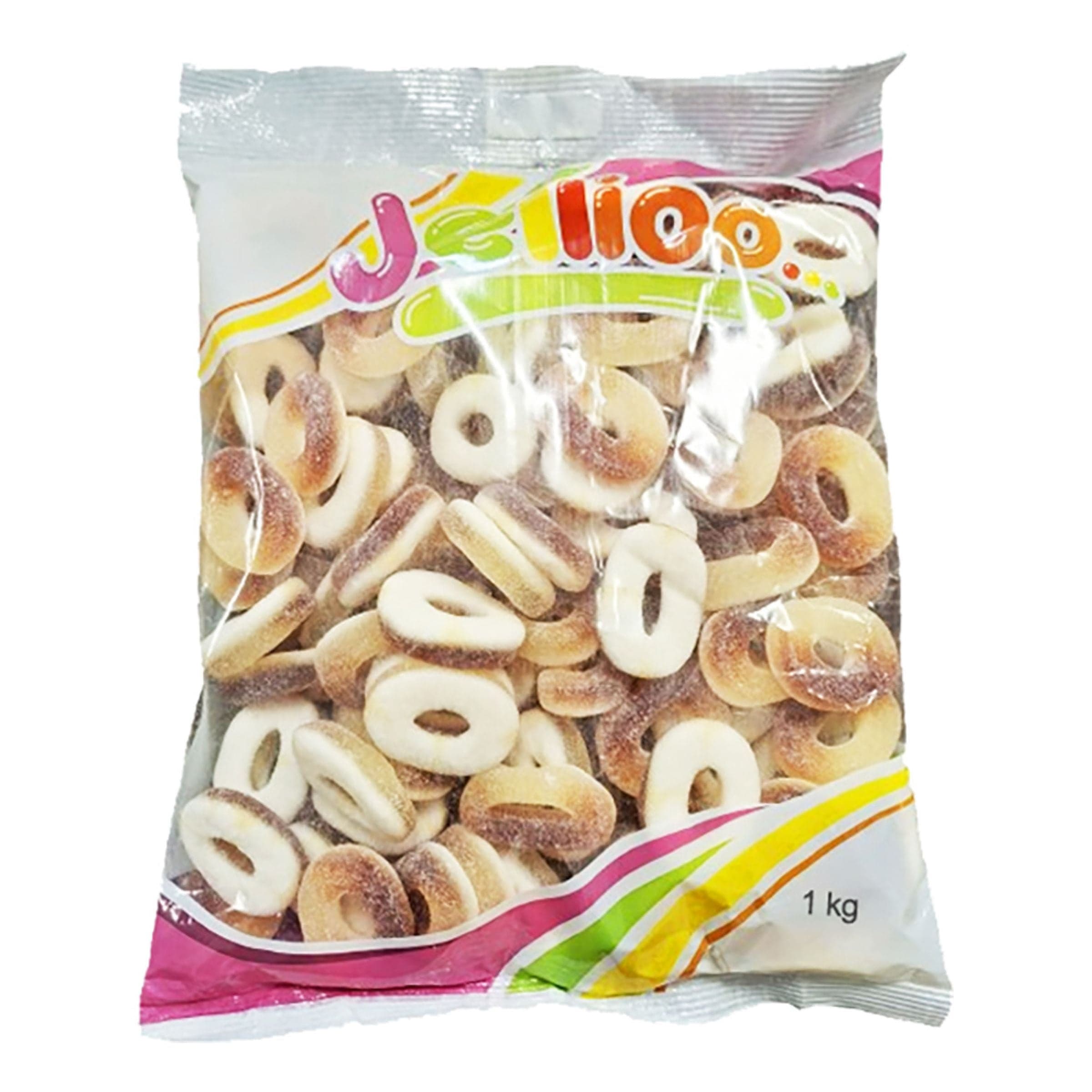 Jellioo Sour Cola Rings Suurpakkaus - 1 kg – ERT Godis Bulk