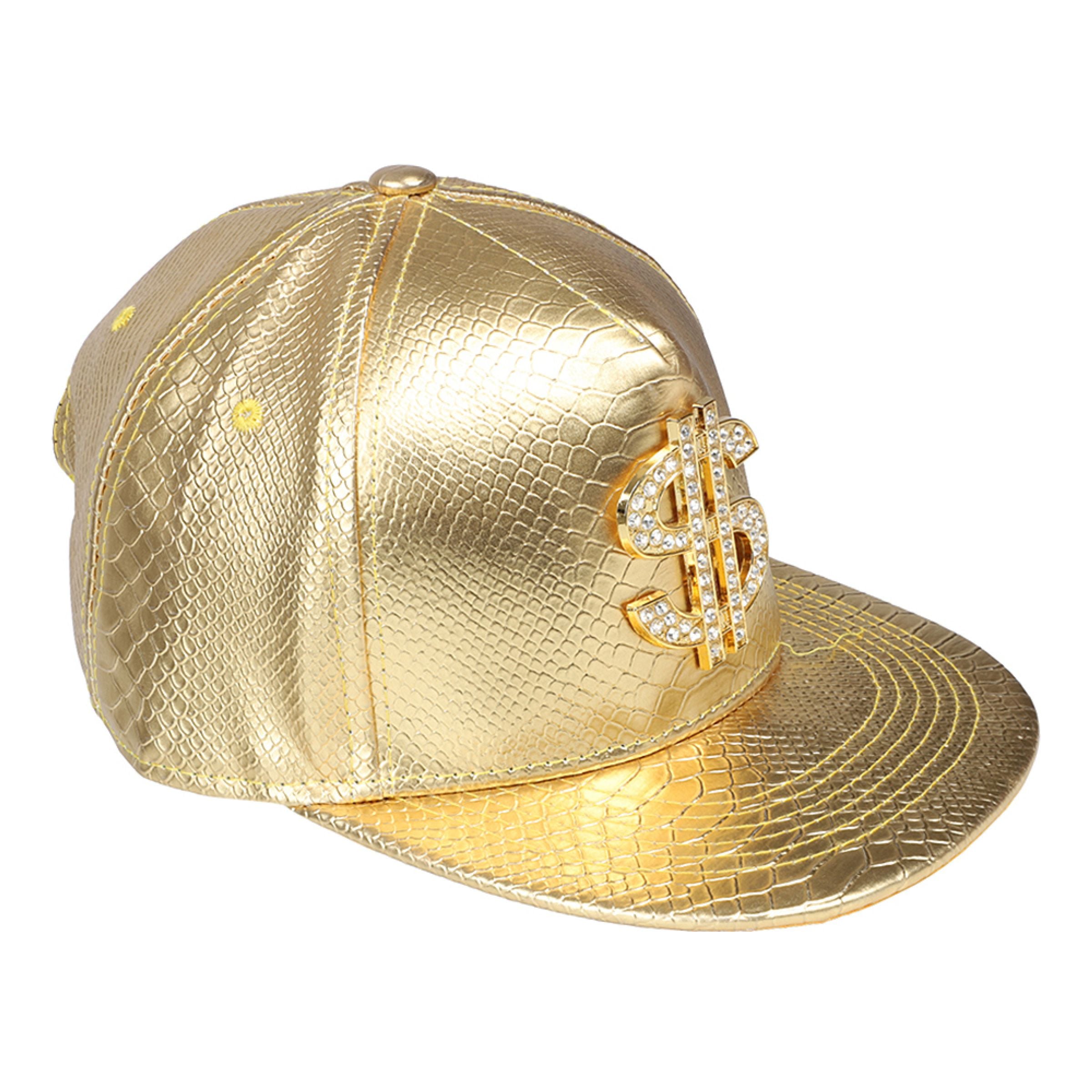 Kultainen lippis dollarimerkillä - One size – Hisab/Joker