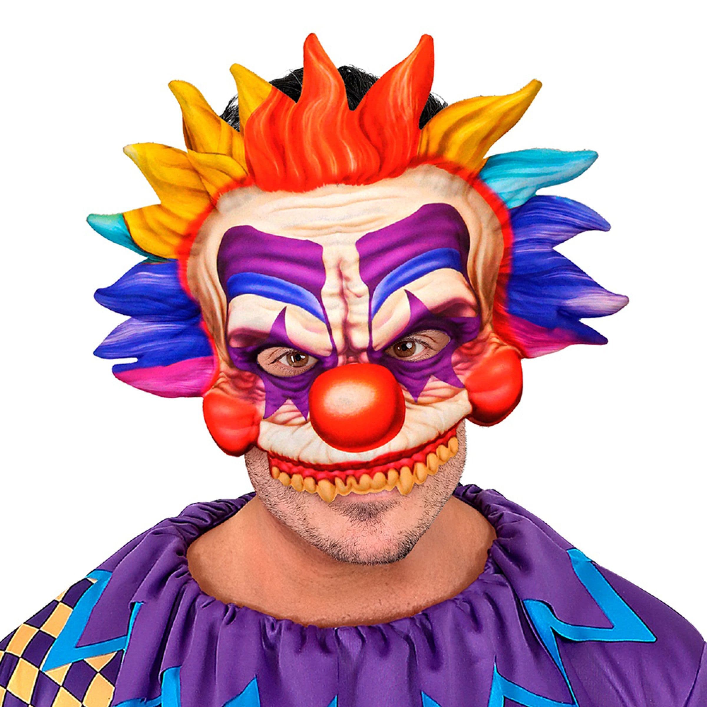 Killer klovni naamari Monivärinen - One size – Widmann