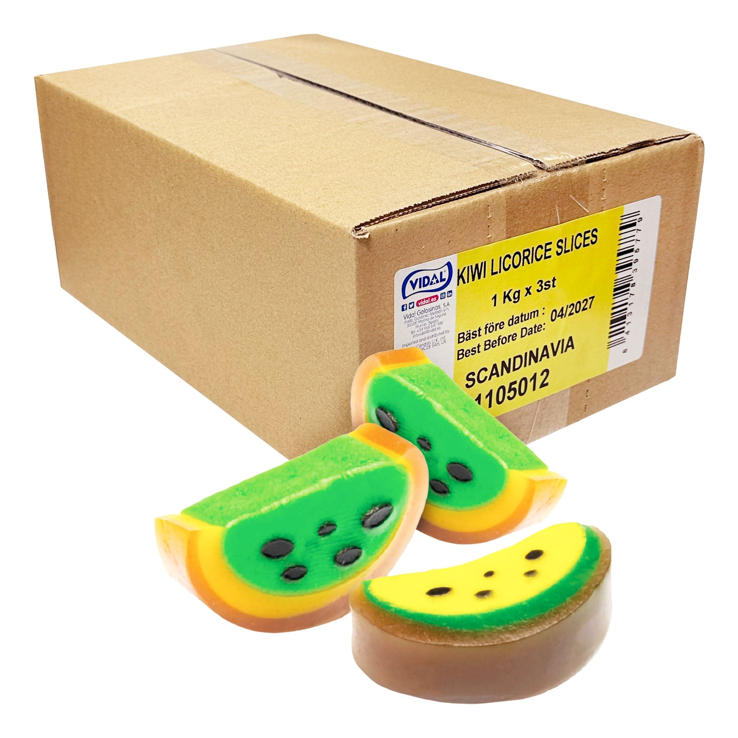 Kiwi Slices Licorice Suurpakkaus - 3 kg – ERT Godis Bulk