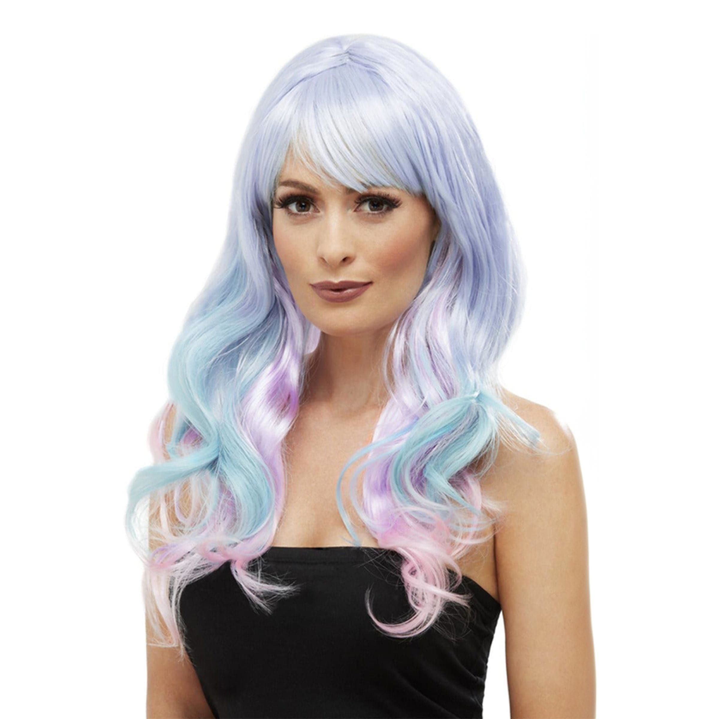 Pitkä Aaltoileva Pastellivärinen Peruukki - One size – Smiffys