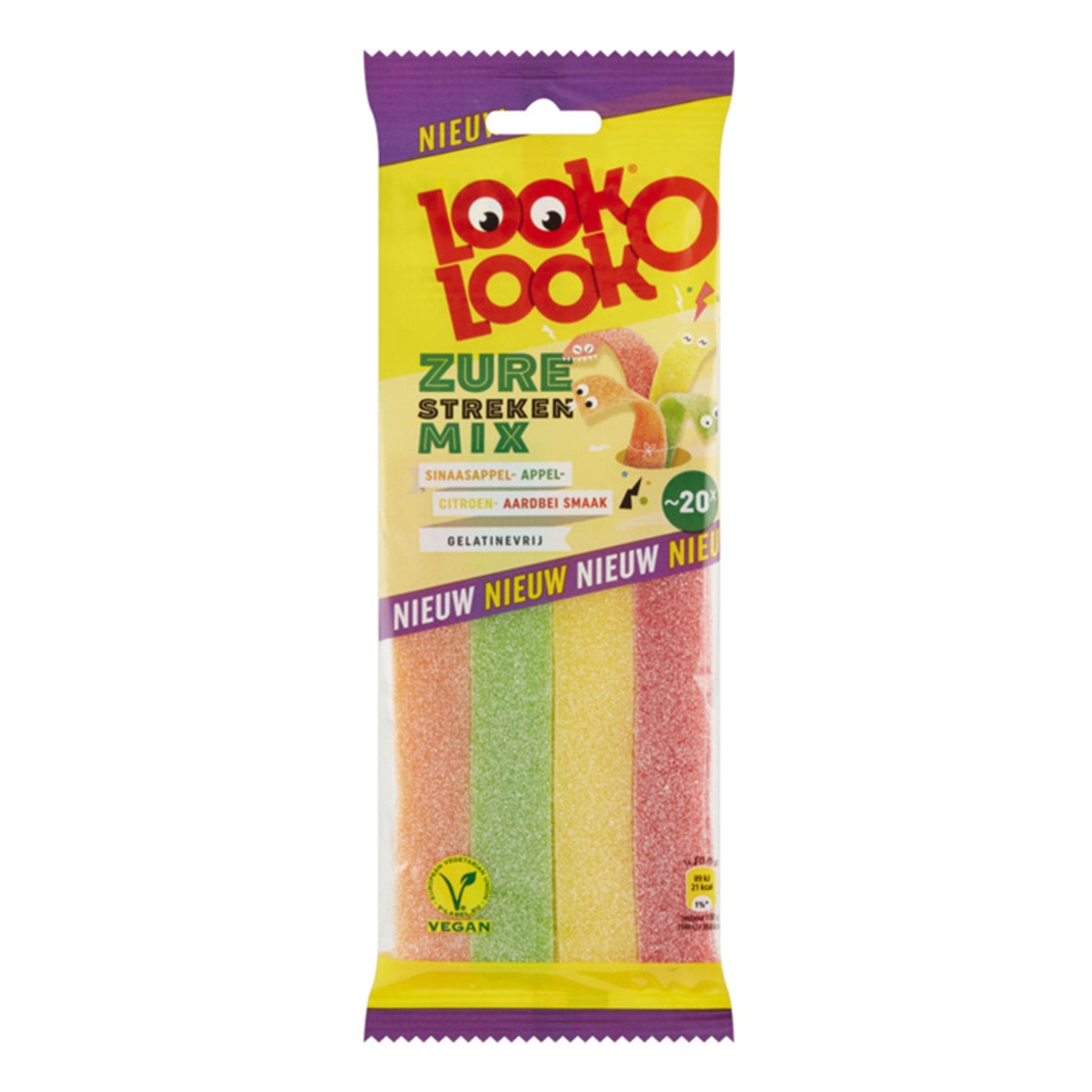 Look-O-Look Sour Mix Stripes - 115 g – Hultén Godis