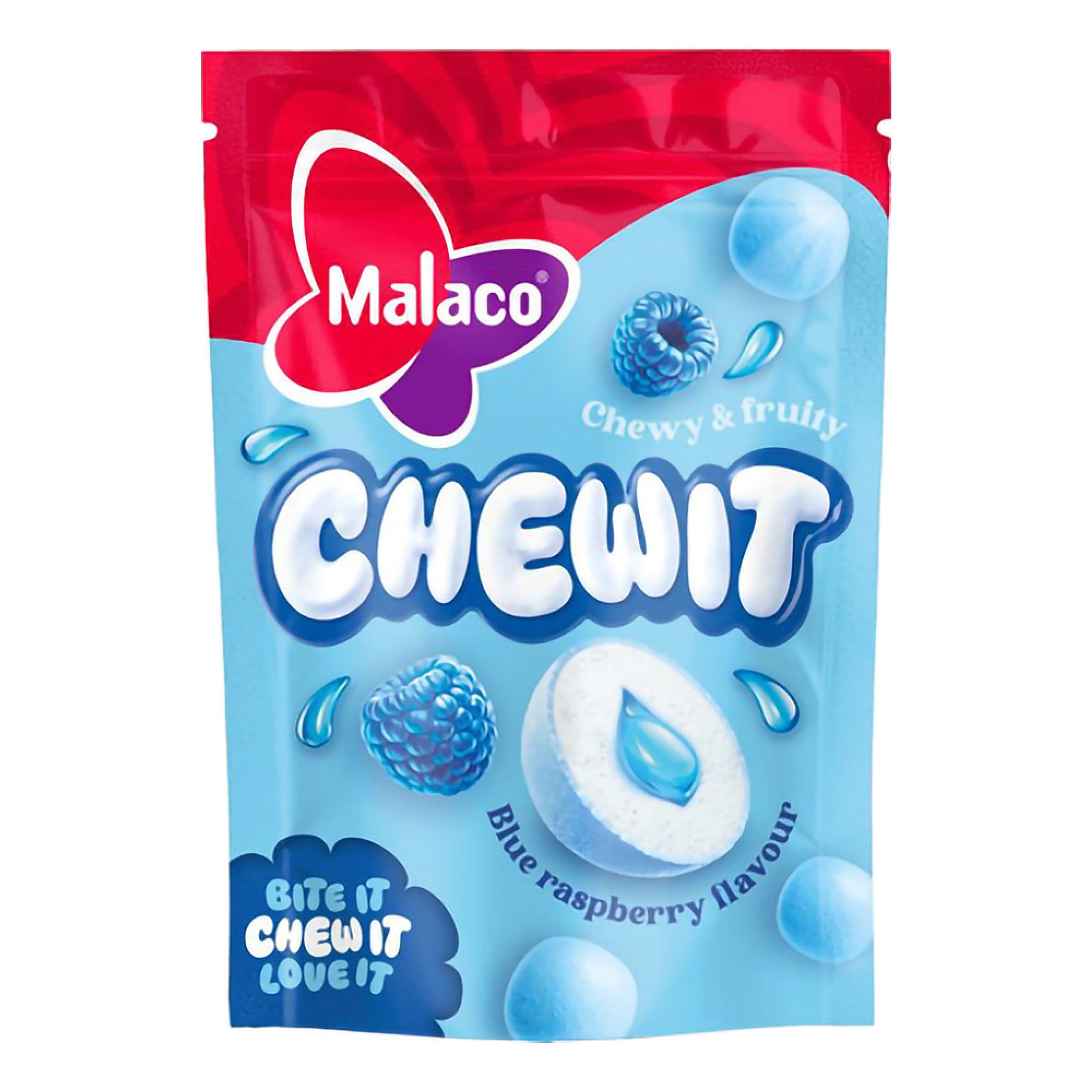 Malaco Chewit Blue Raspberry - 115 g – ERT Godis Singel