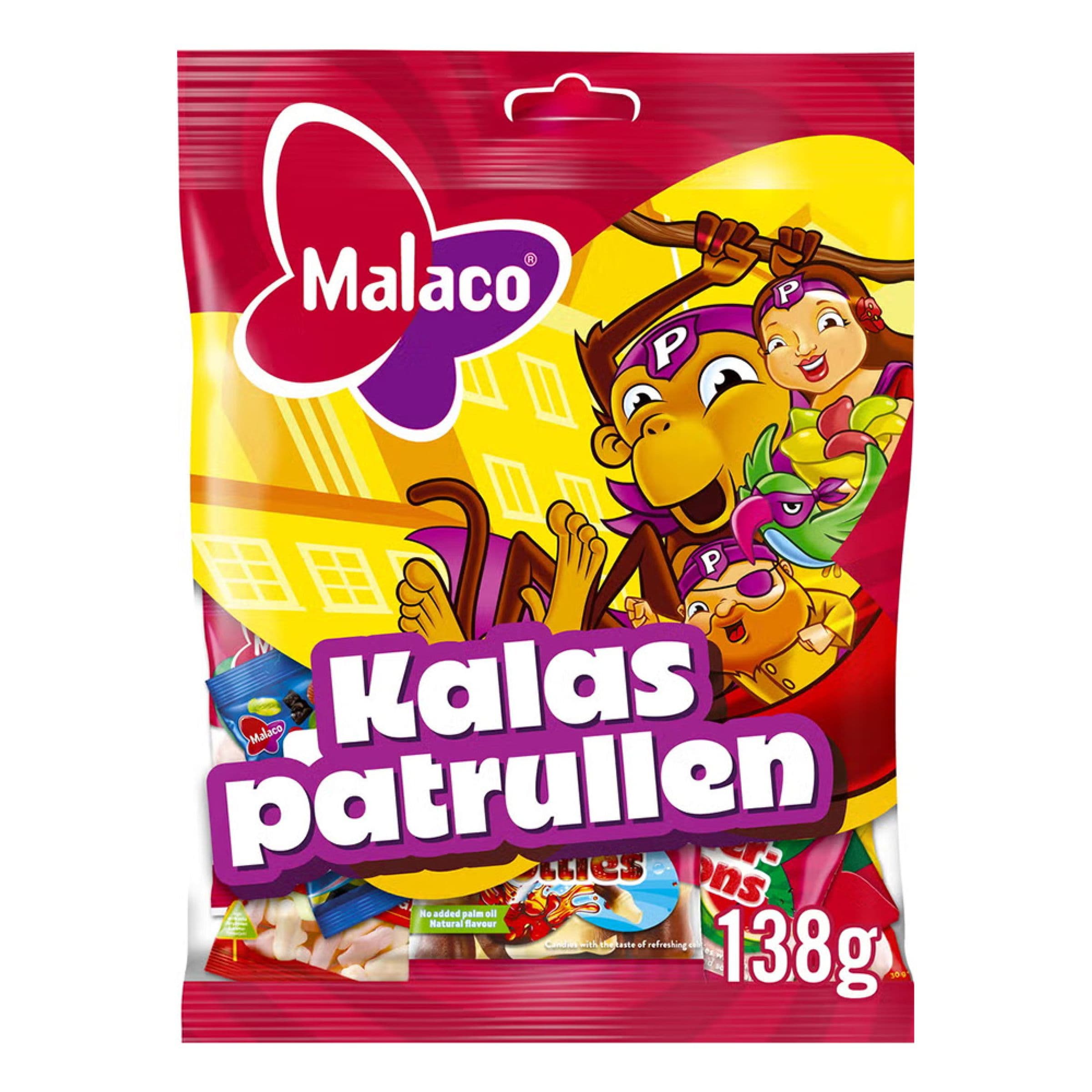 Malaco Kalasparti Lauantaipussi - 138 g – ERT Godis Singel