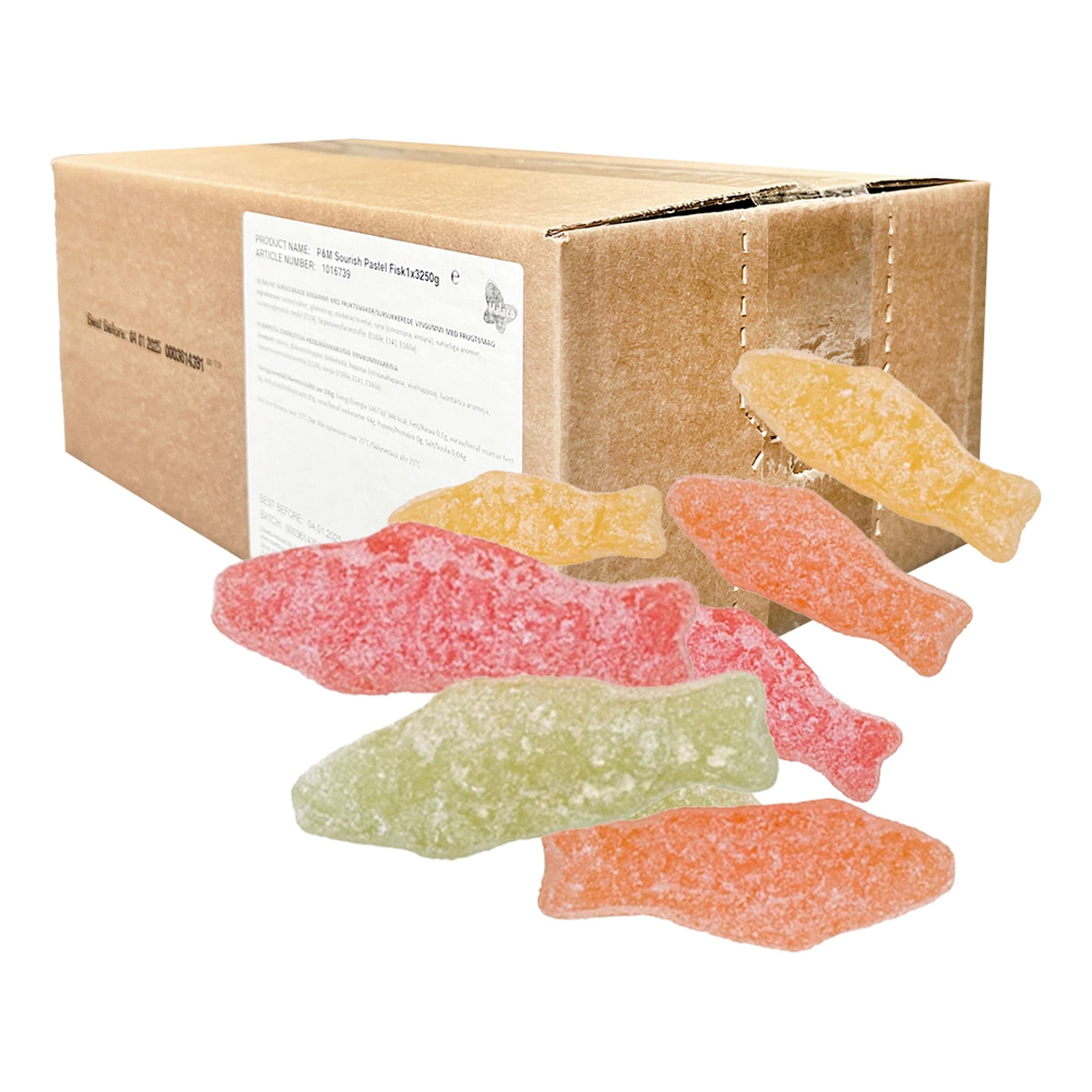 Malaco Syrlig Pastellfisk Suurpakkaus - 3,2 kg – ERT Godis Bulk
