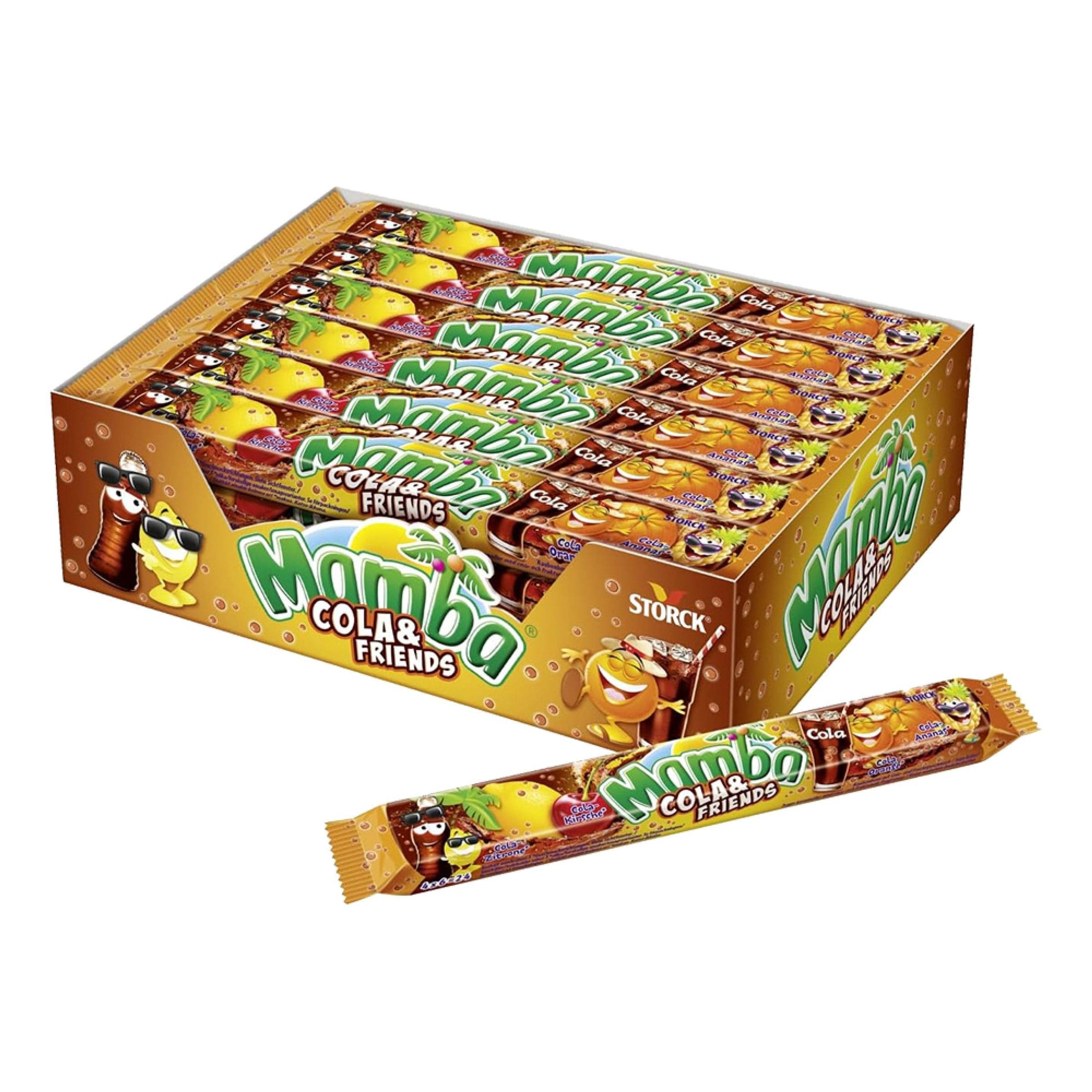 Mamba Cola & Friends Suurpakkaus - 24 x 106 g – ERT Godis Bulk