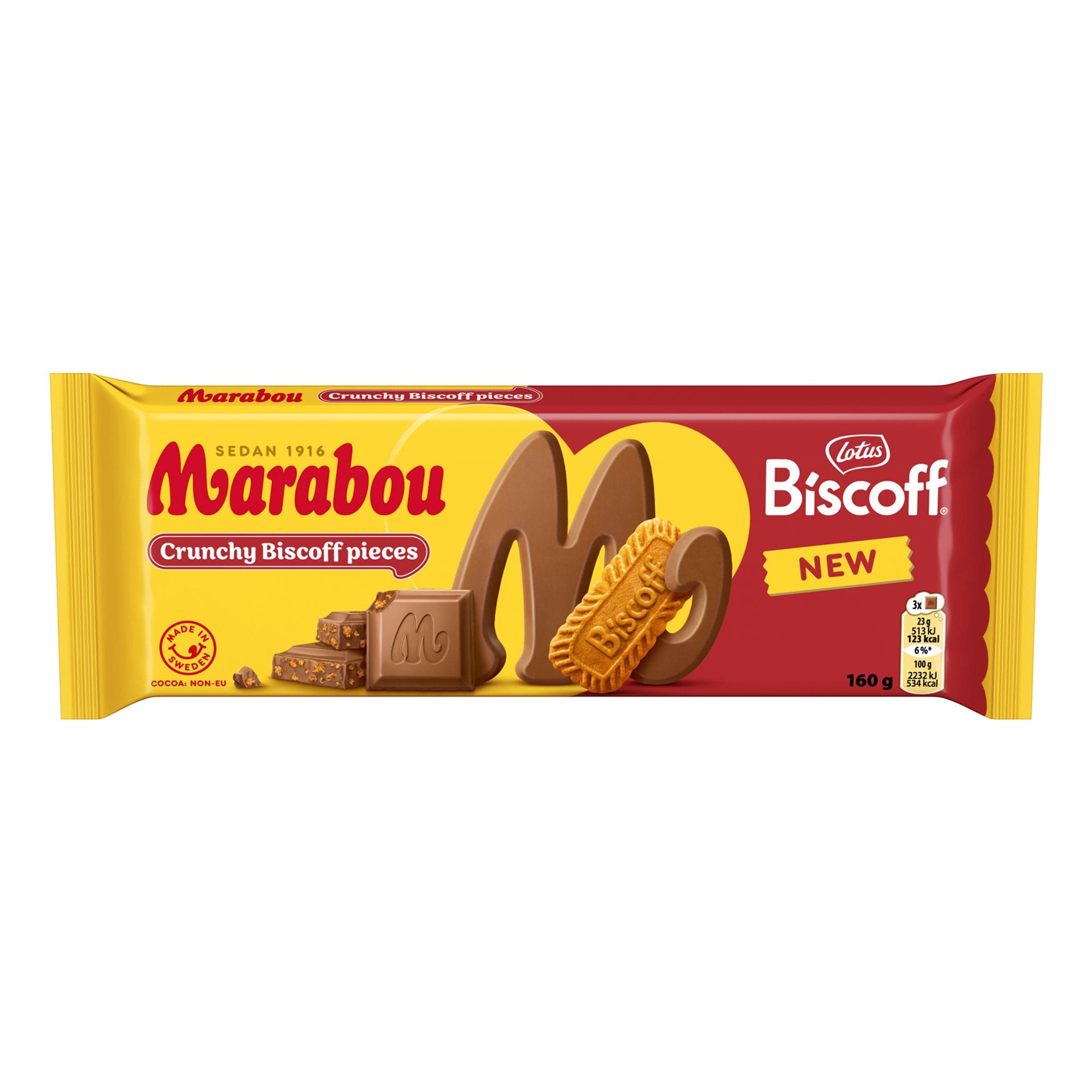 Marabou Lotus Biscoff Suklaalevy - 90 g – ERT Godis Singel