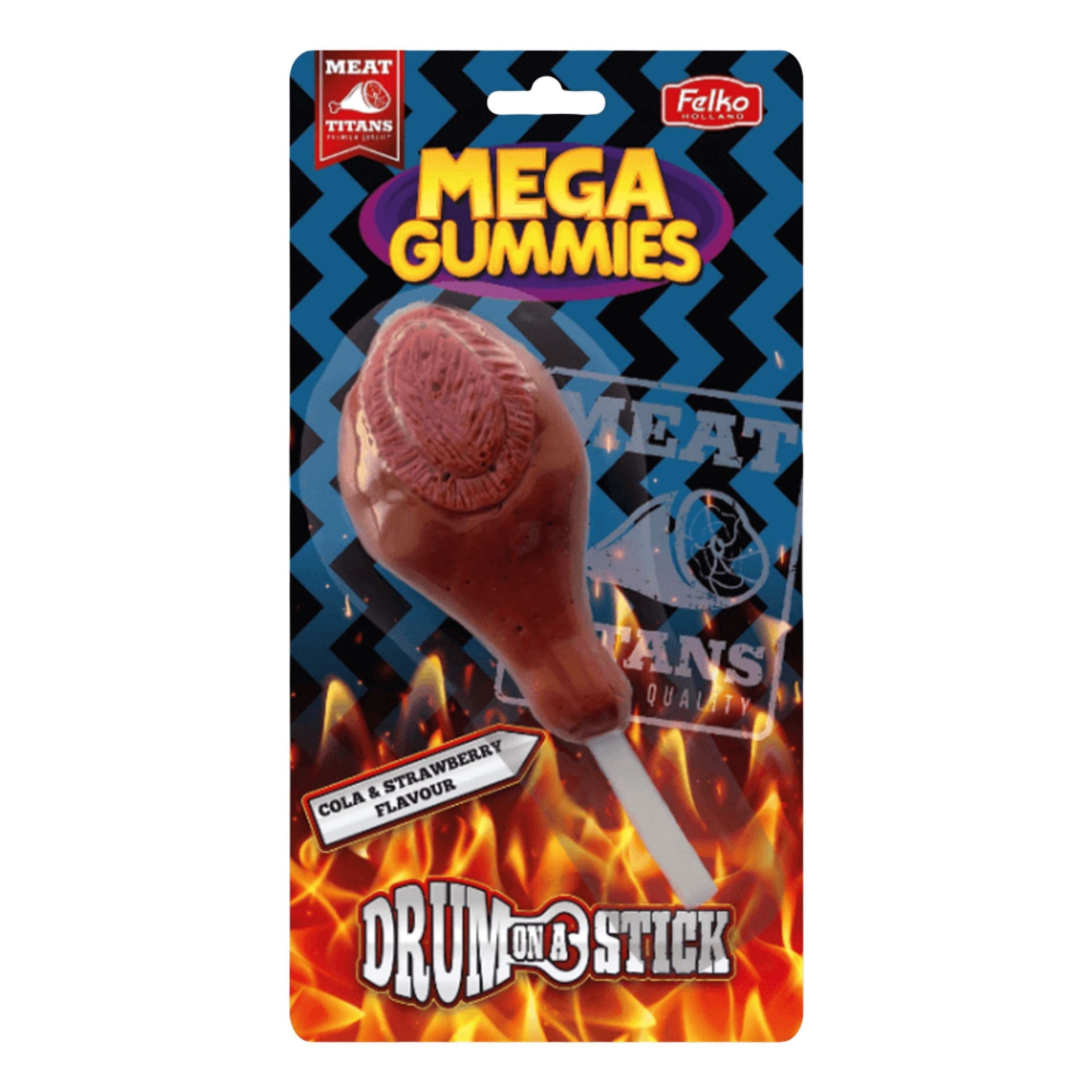 Mega Gummies Drum-on-a-Stick Karkkirumpukapula - 120 g – Coopers Candy