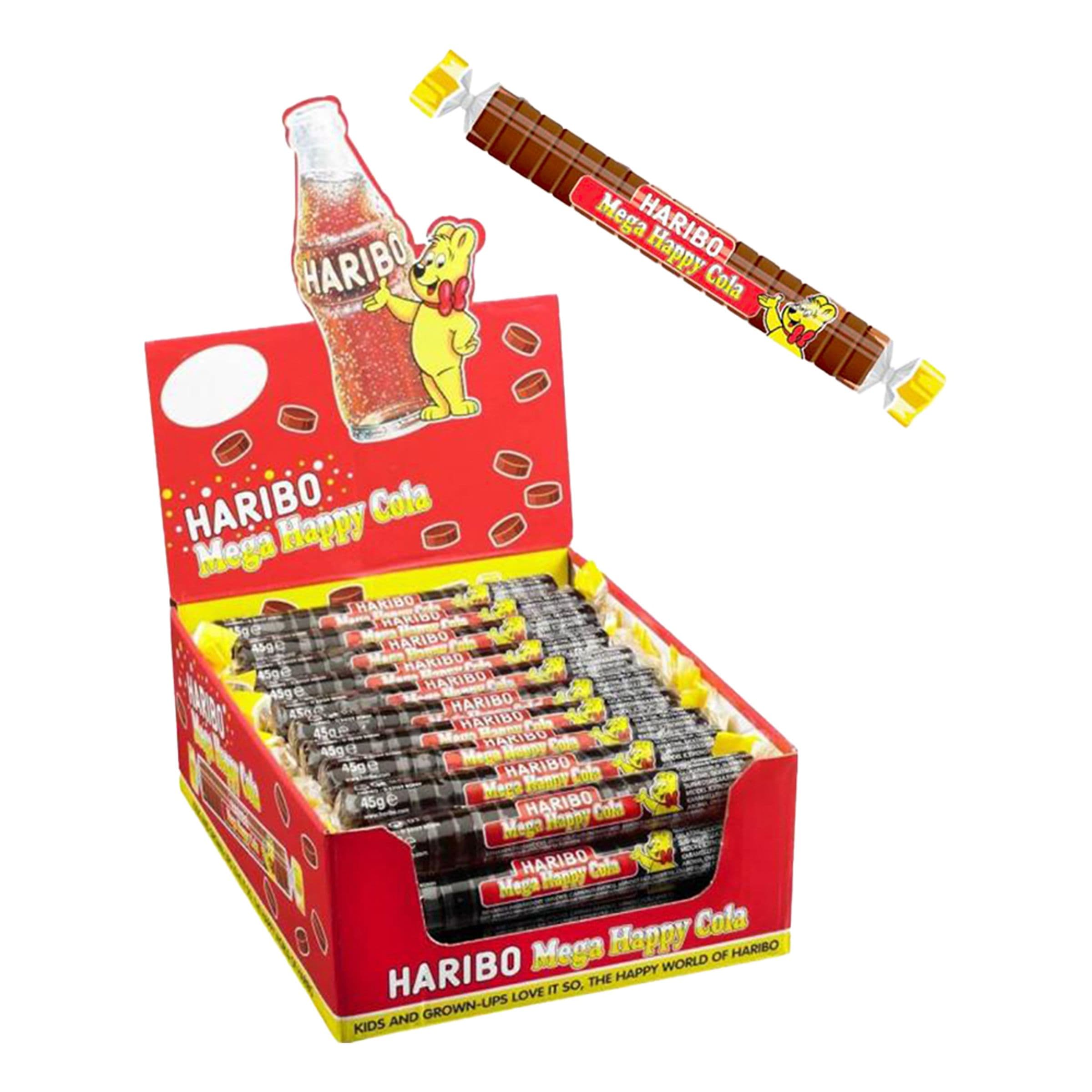 Haribo Mega Roulette Happy Cola Suurpakkaus - 40 x 45 g – ERT Godis Bulk