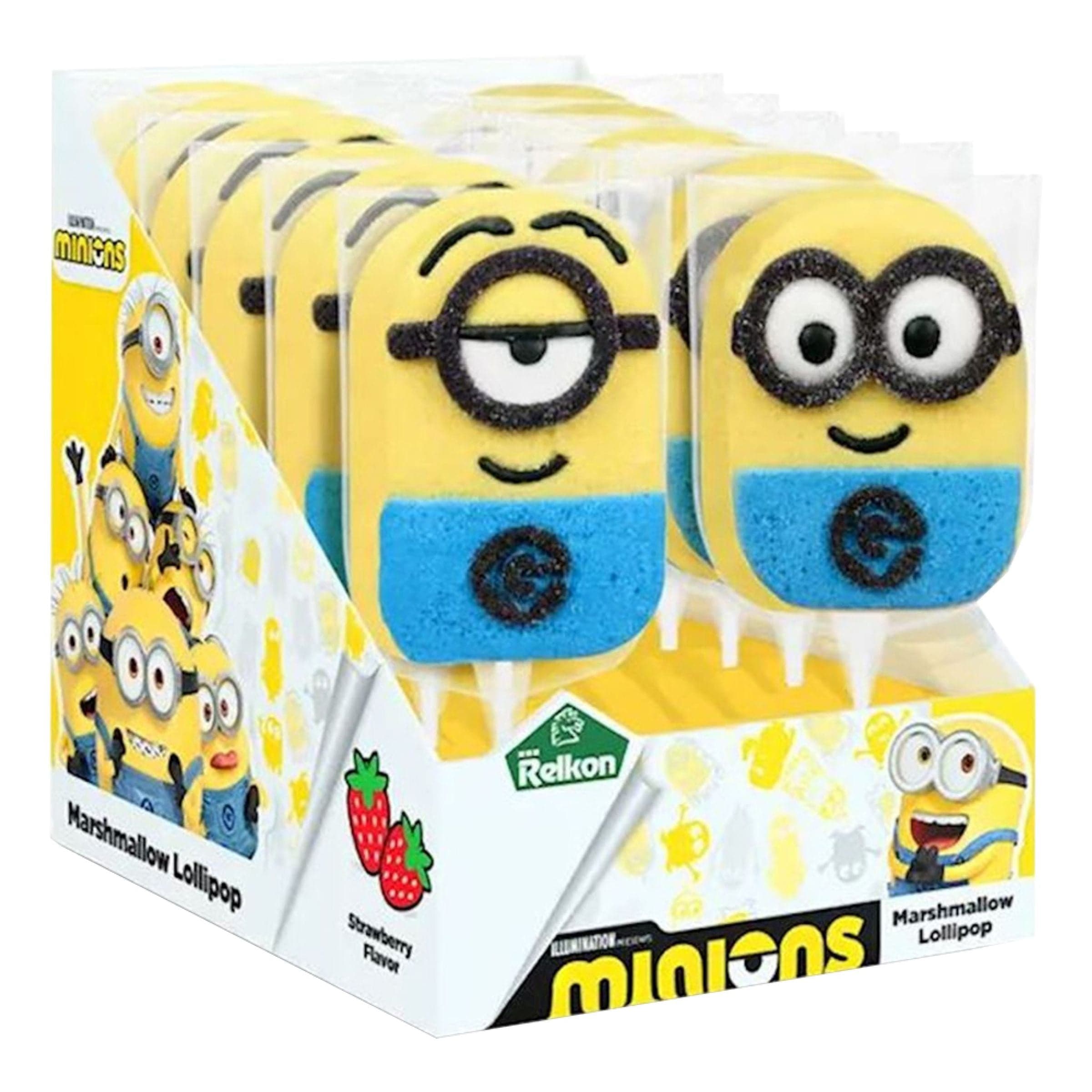 Minions vaahtokarkkitikkari - 12 x 45 g – ERT Godis Bulk
