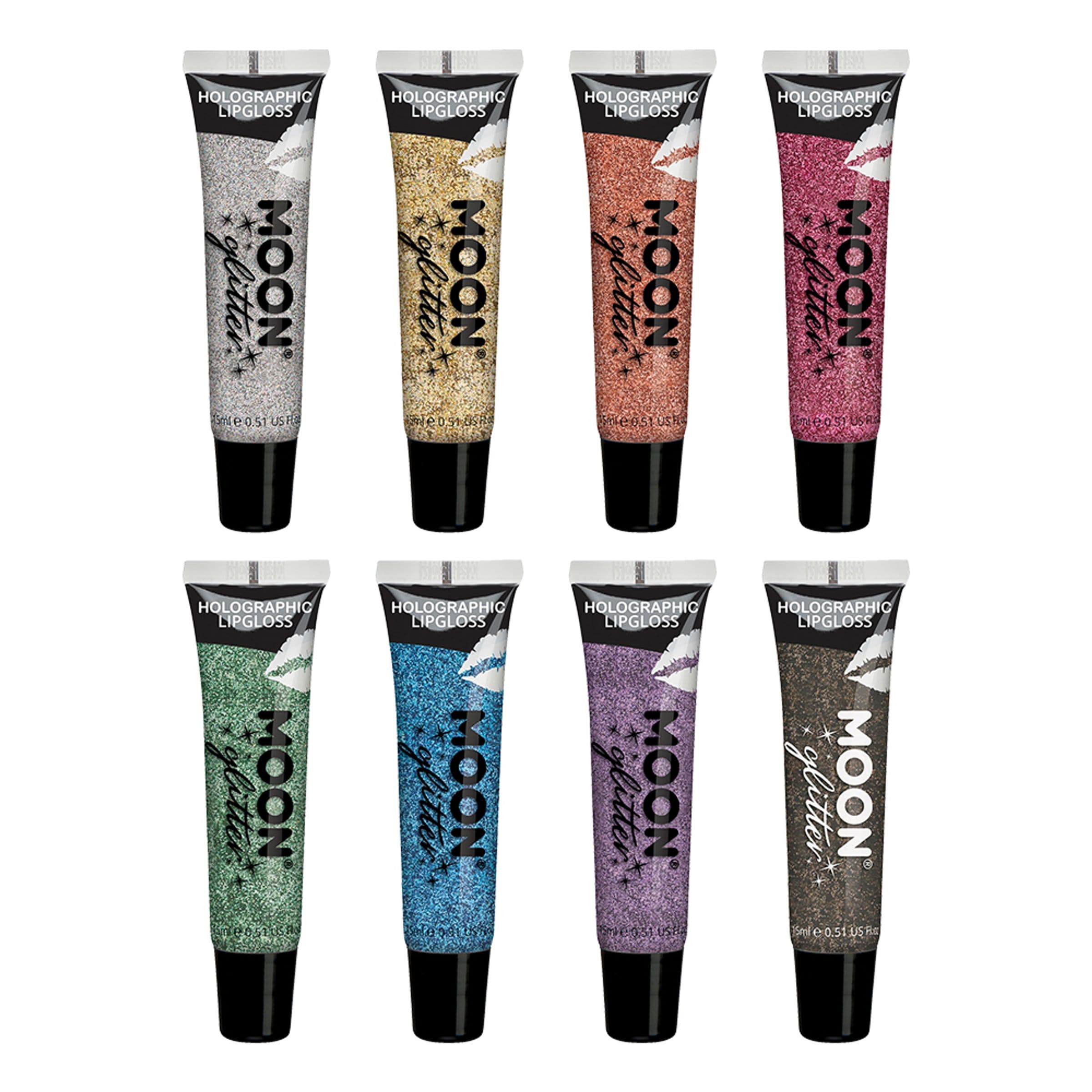 Moon Creations Holographic Glitter Lipgloss - Sininen – Smiffys