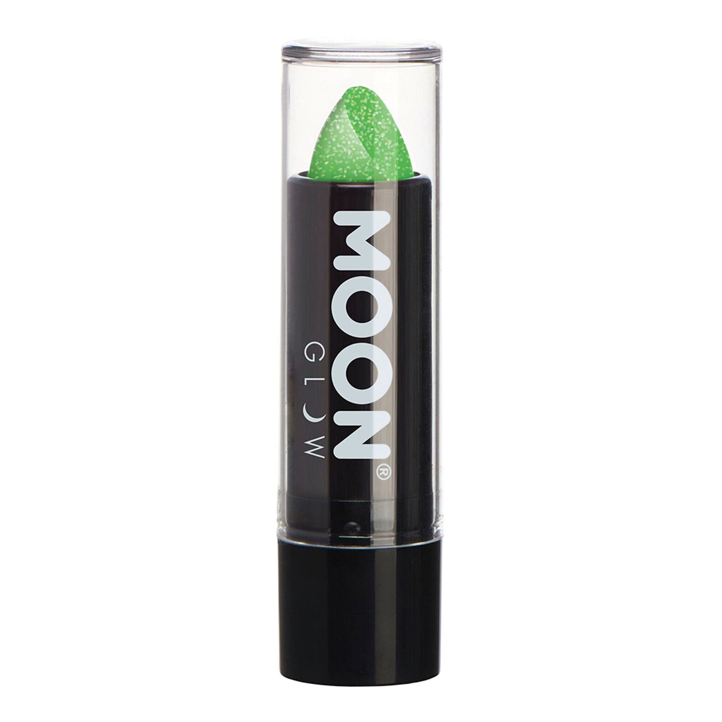 Moon Creations UV Neon Kimalle Huulipuna - Vihreä – Smiffys