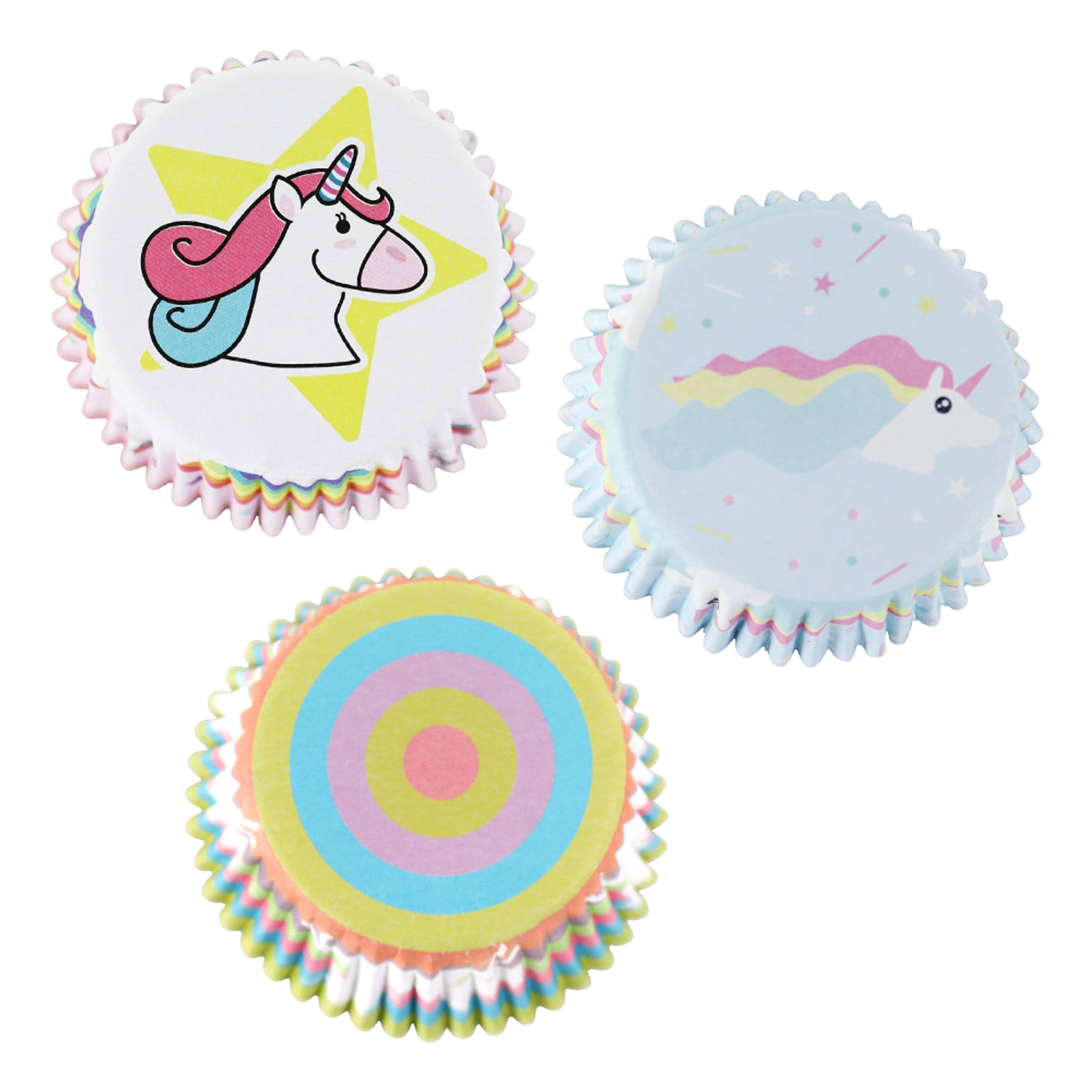 Muffinivuoat Folioidut Yksisarvinen - 60-pakkaus – PME Cake