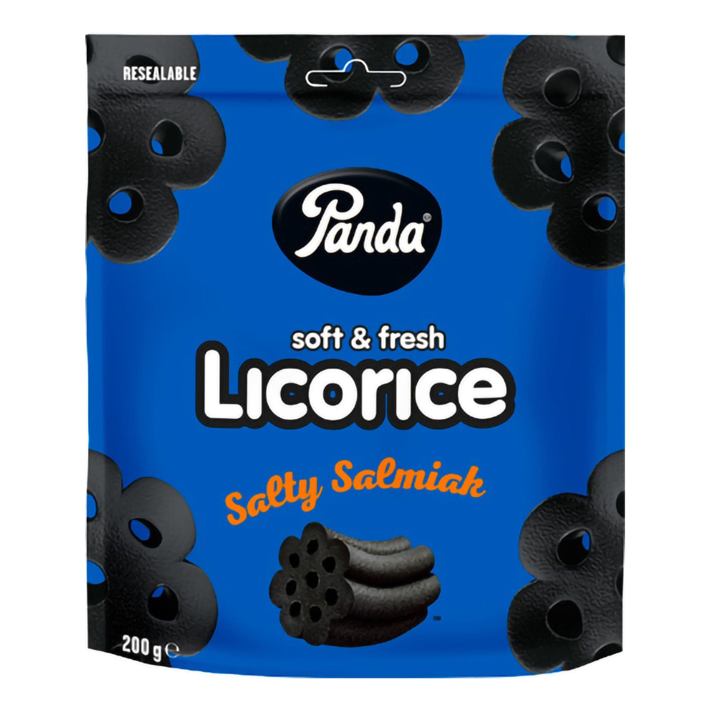 Panda Soft & Fresh Salmiakkilakritsi - 200 g – ERT Godis Singel
