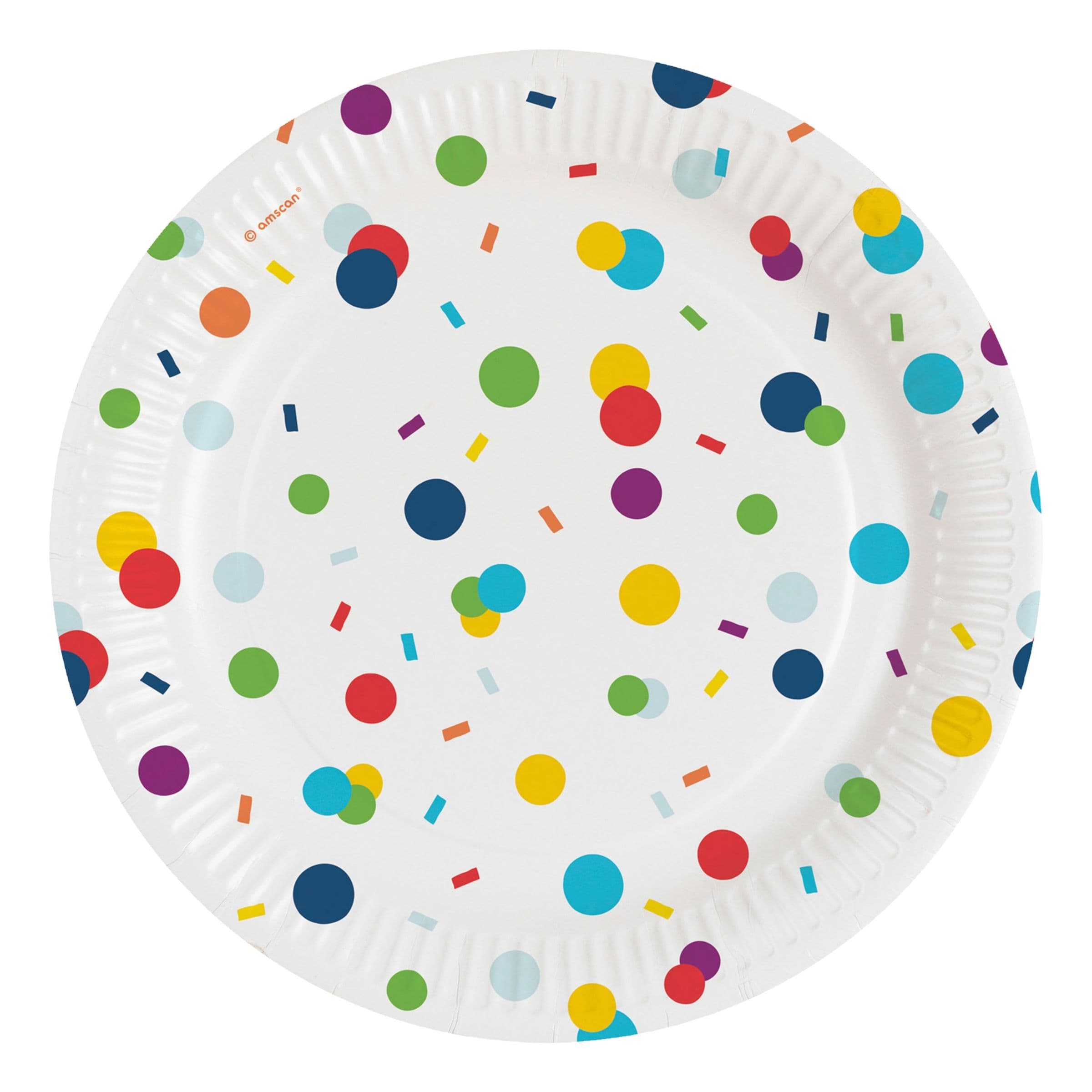 Pahvilautaset Happy Birthday Konfetti - 8-pakkaus – Riethmüller