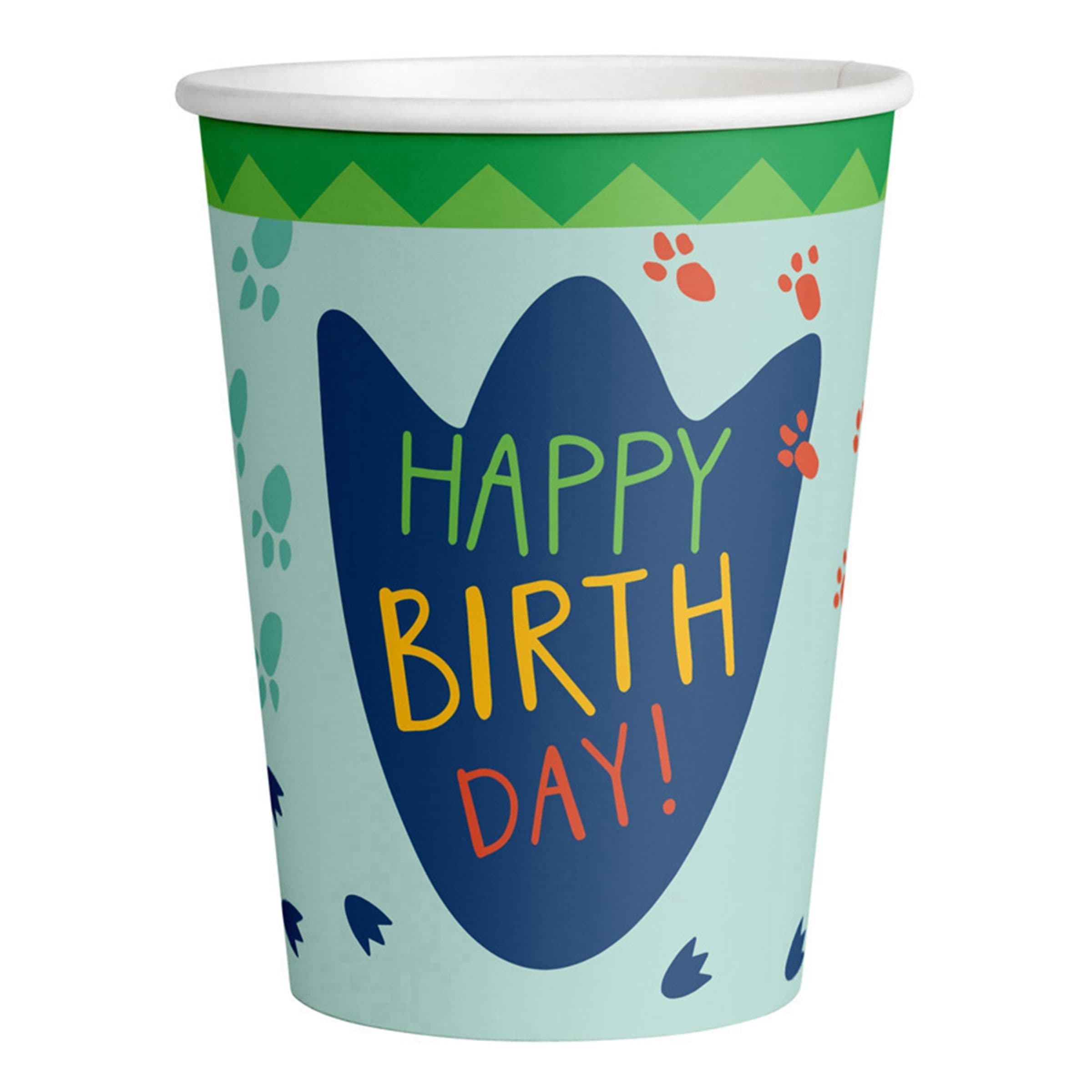 Pahvimukit Happy Dino Birthday - 8-pakkaus – Riethmüller