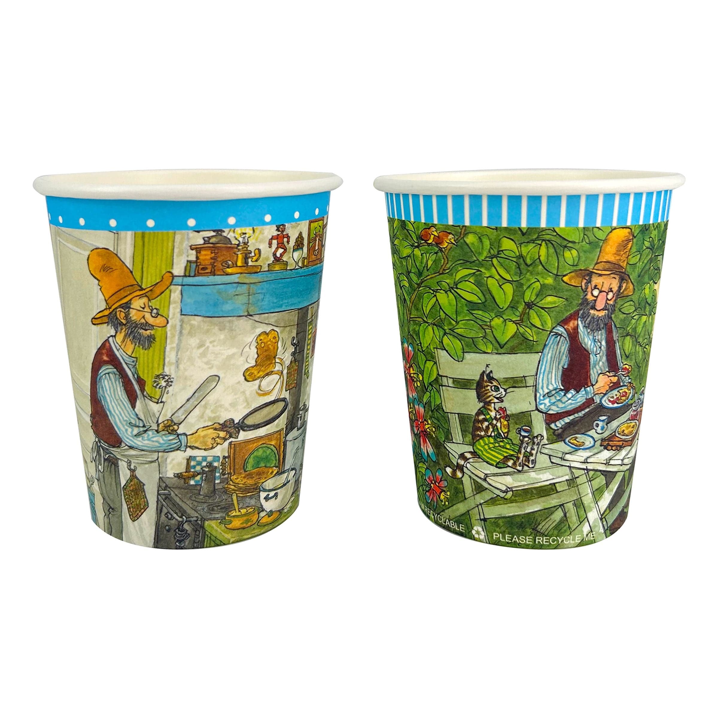 Pahvimukit Pettson & Findus - 8-pakkaus – Design House 95