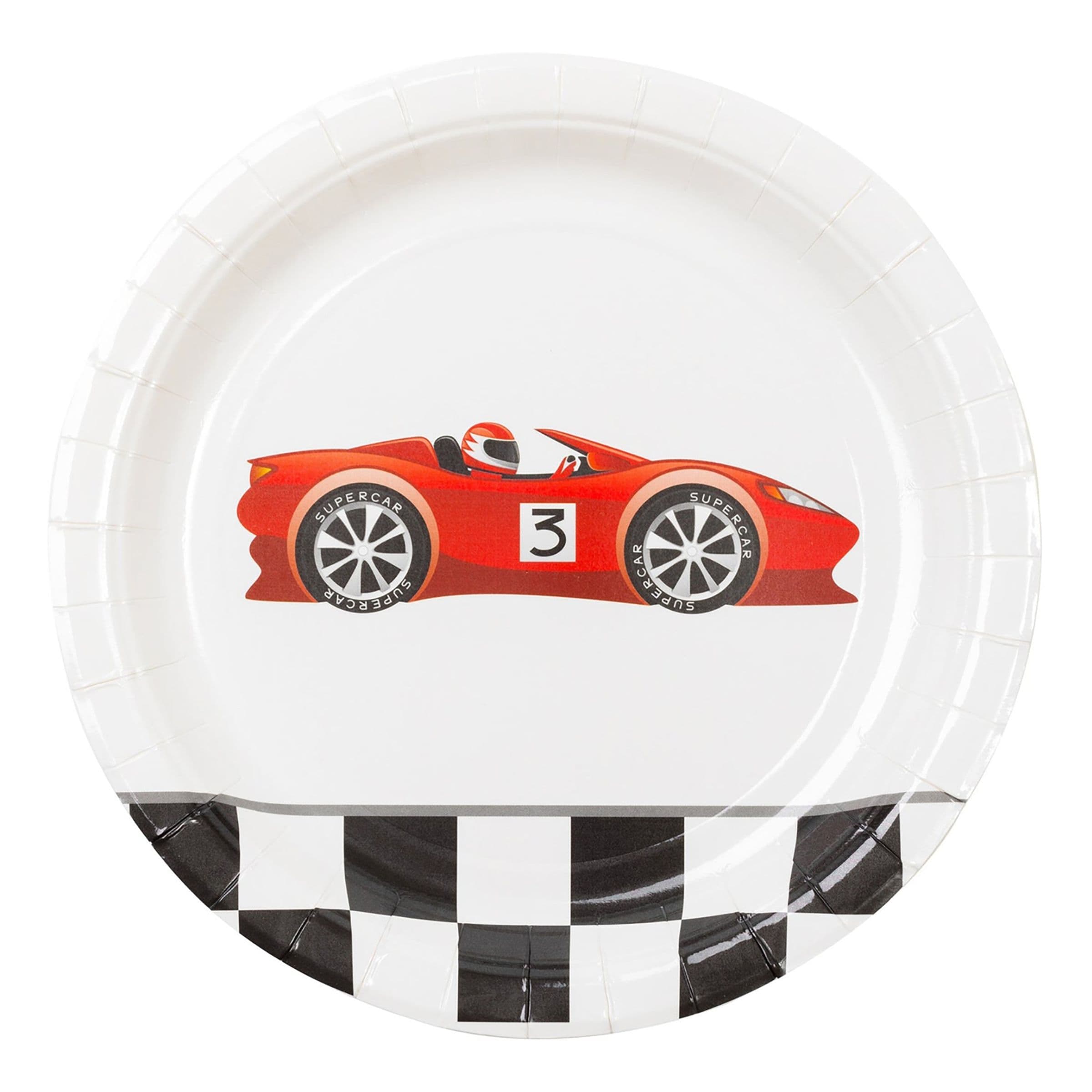 Pahvilautaset Kilpa-auto - 8-pakkaus – Design House 95