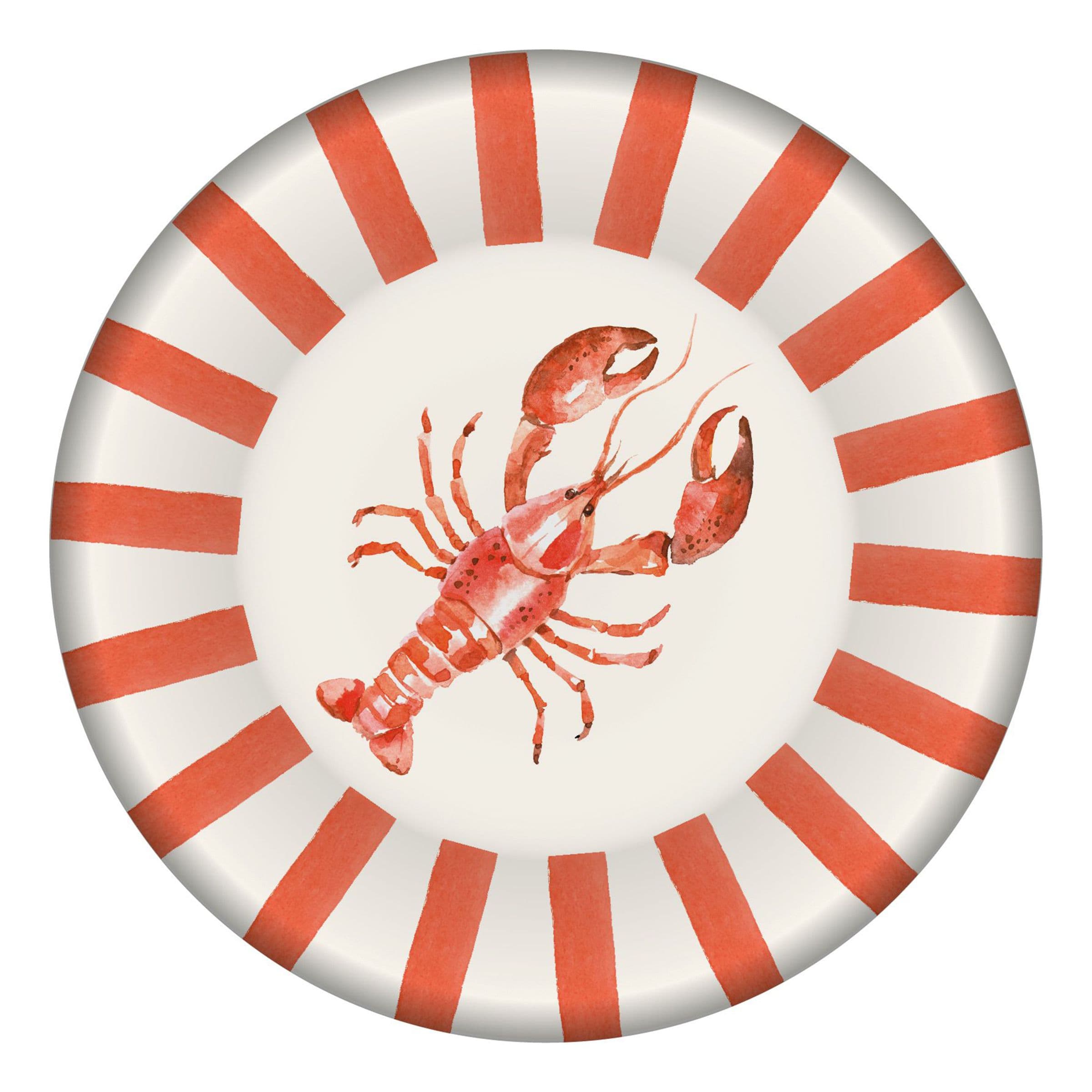 Pahvilautaset Akvarellirapumotiivi - 8-pakkaus – Hedlundgruppen