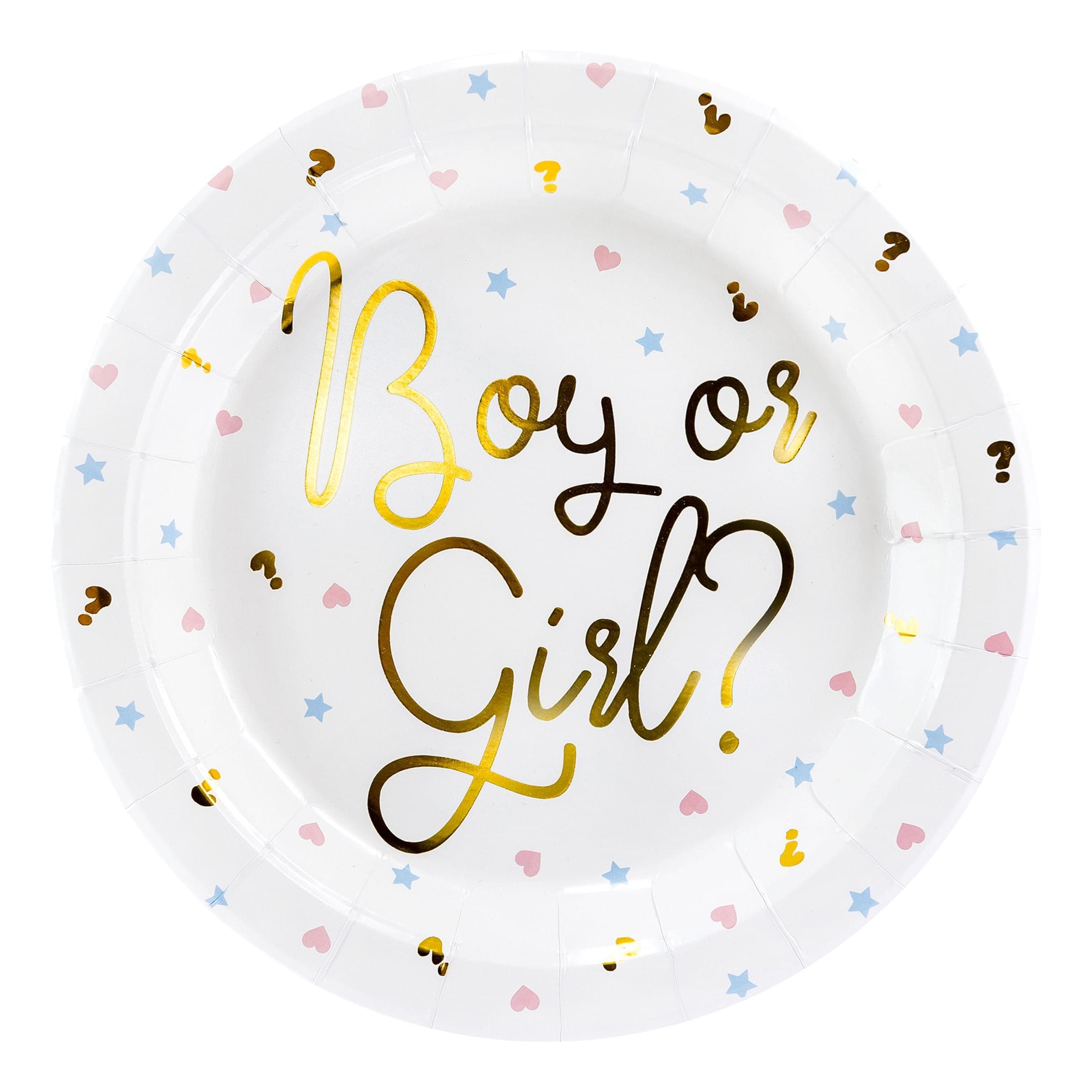 Pahvilautaset Boy or Girl - 6-pakkaus – PartyDeco