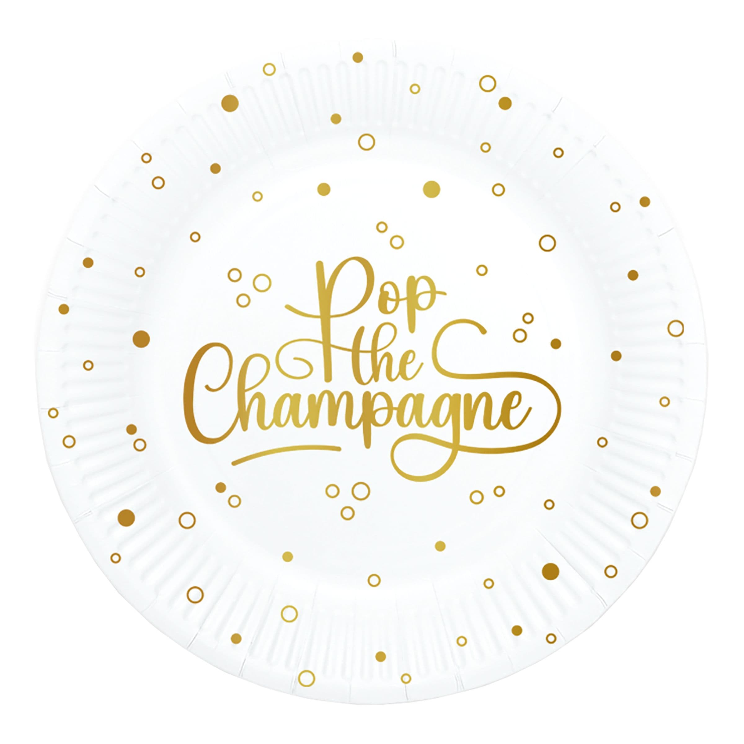 Pahvilautaset Pop the Champagne - 8-pakkaus – Globos Europe