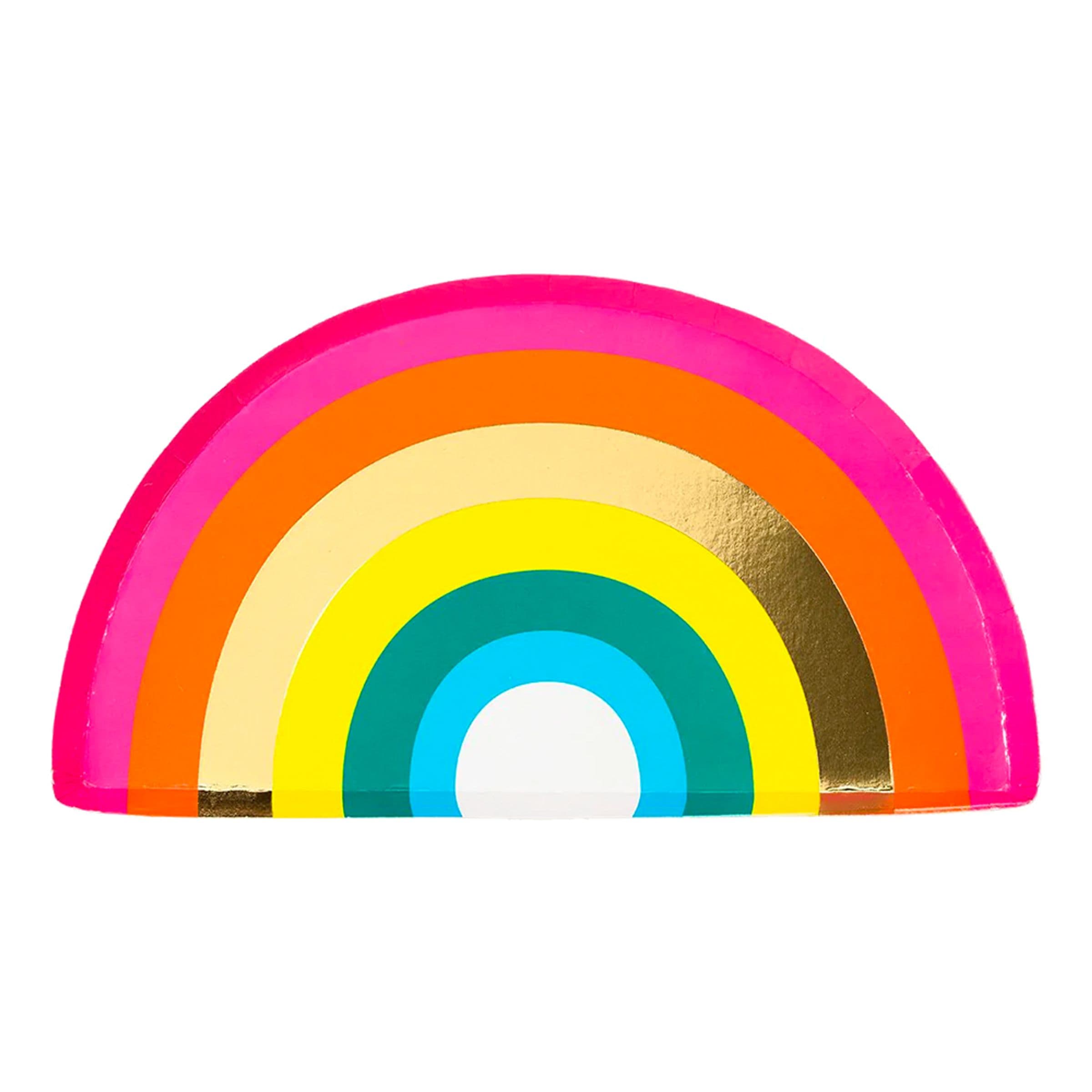 Pahvilautaset Rainbow Brights - 12-pakkaus – Talking Tables