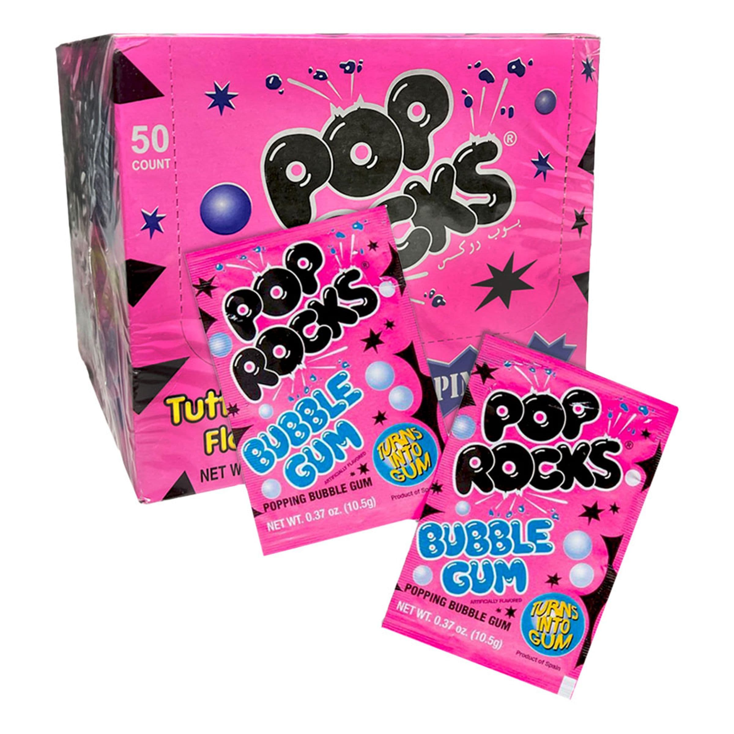 Pop Rocks Bubble Gum / Purukumi Suurpakkaus - 50 x 5 g – ERT Godis Bulk
