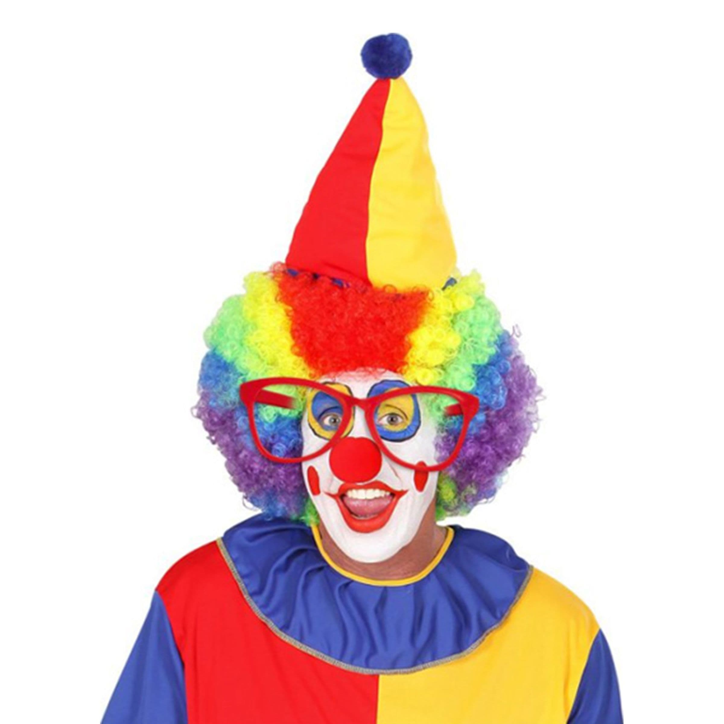 Jättimäiset Klovnilasit Punainen – Widmann