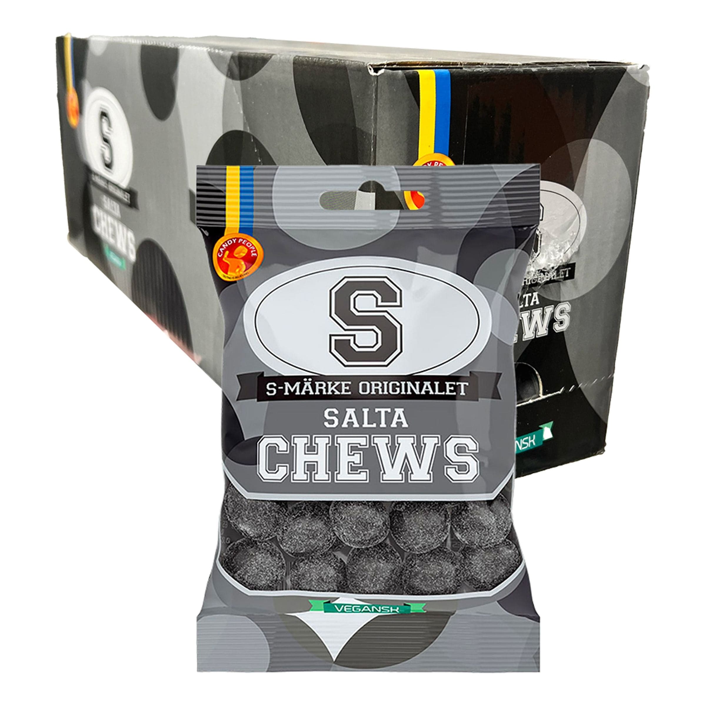 S-Märke Salta Chews - 18 x 70 g – ERT Godis Bulk