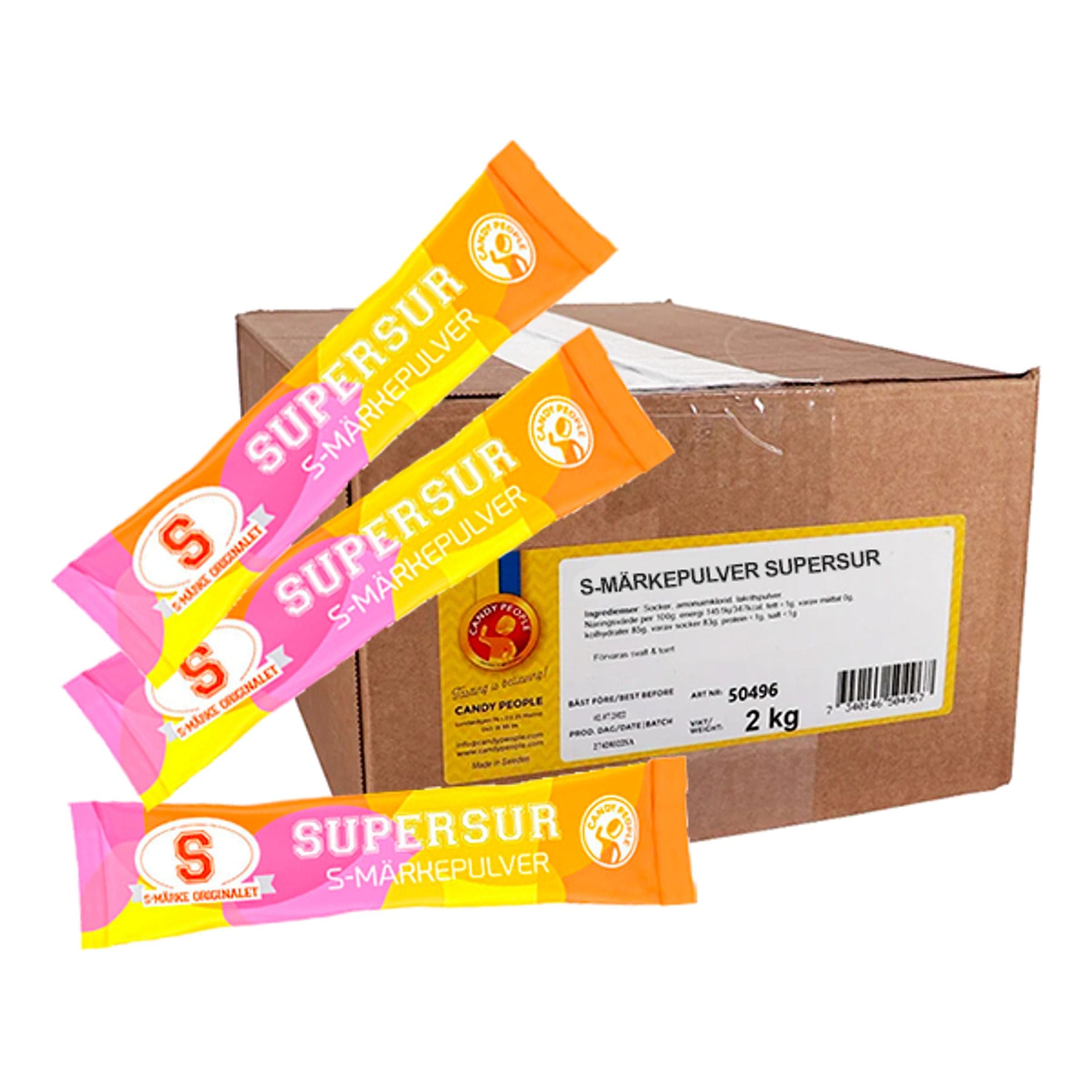 S-Märkepulver Supersur Suurpakkaus - 2 kg – ERT Godis Bulk