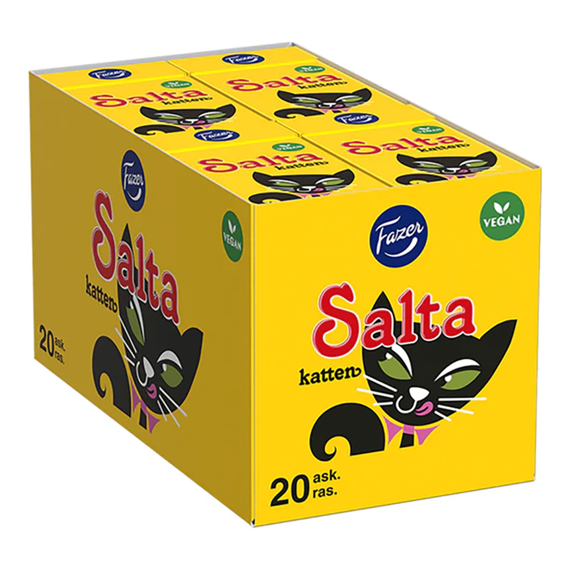 Salta Katten Makeisrasia Suurpakkaus - 20 x 38 g – ERT Godis Bulk