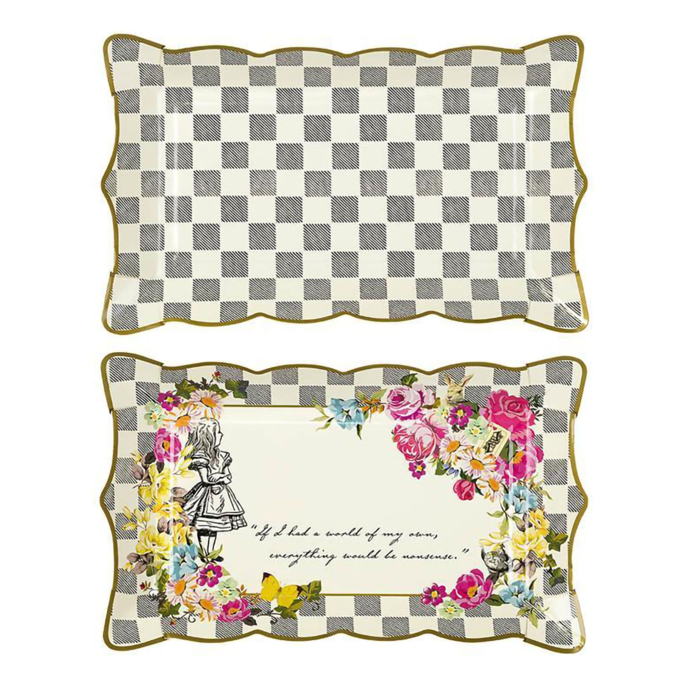 Tarjoiluvati Alice Wonderland - 4-pakkaus – Talking Tables