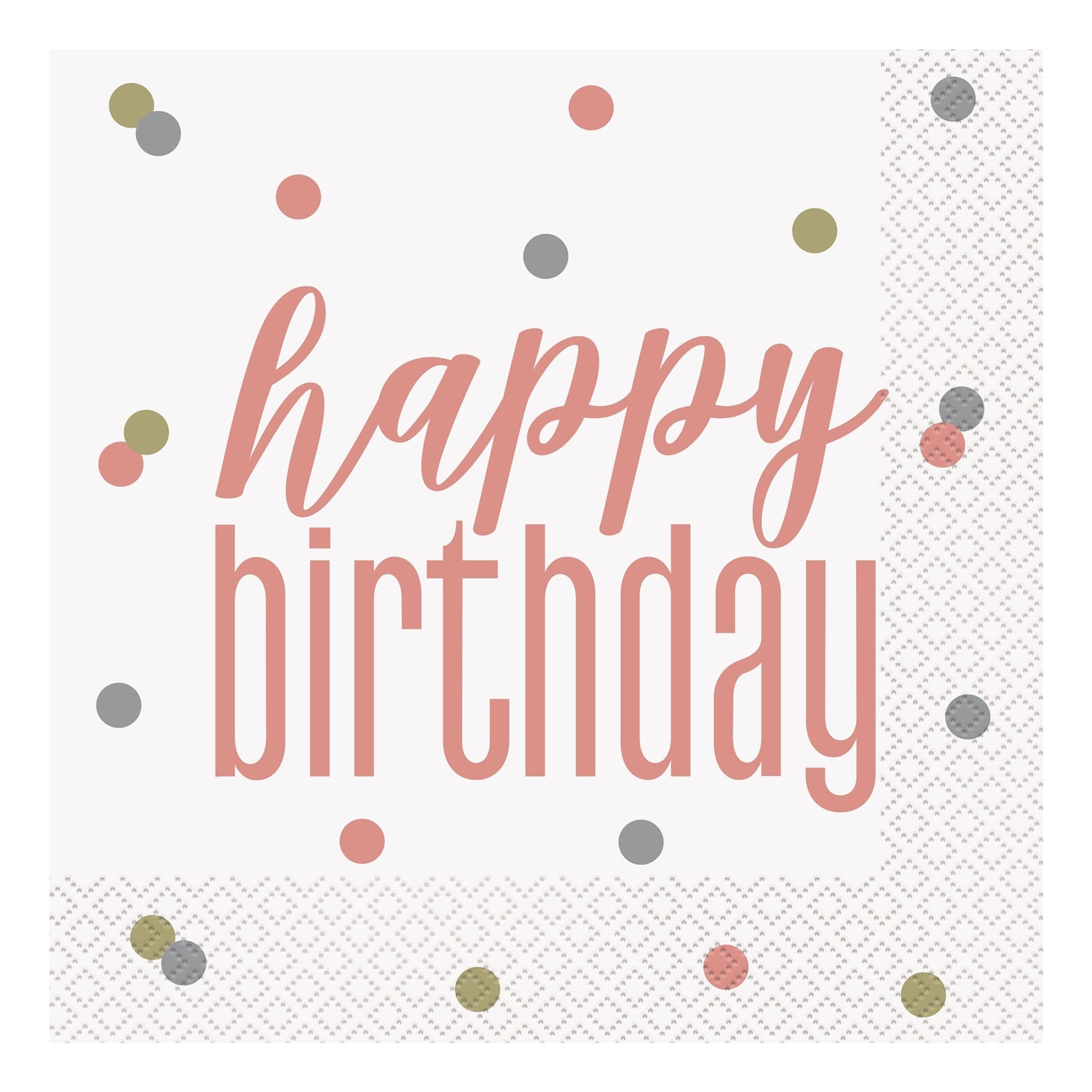 Lautasliinat Happy Birthday Pilkuilla – Unique Party