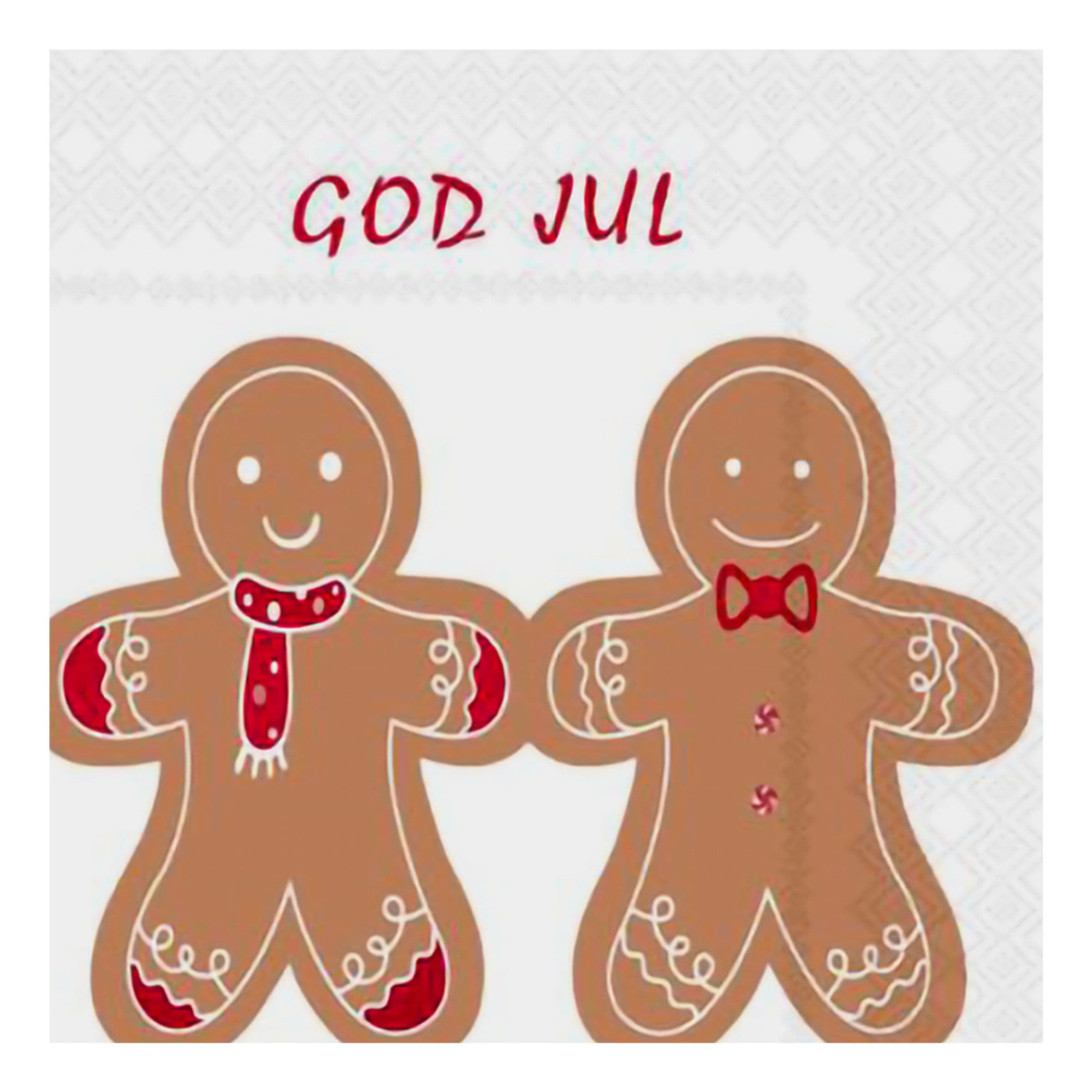 Lautasliinat Piparkakkuhahmot - 20-pakkaus – Dynäs Import