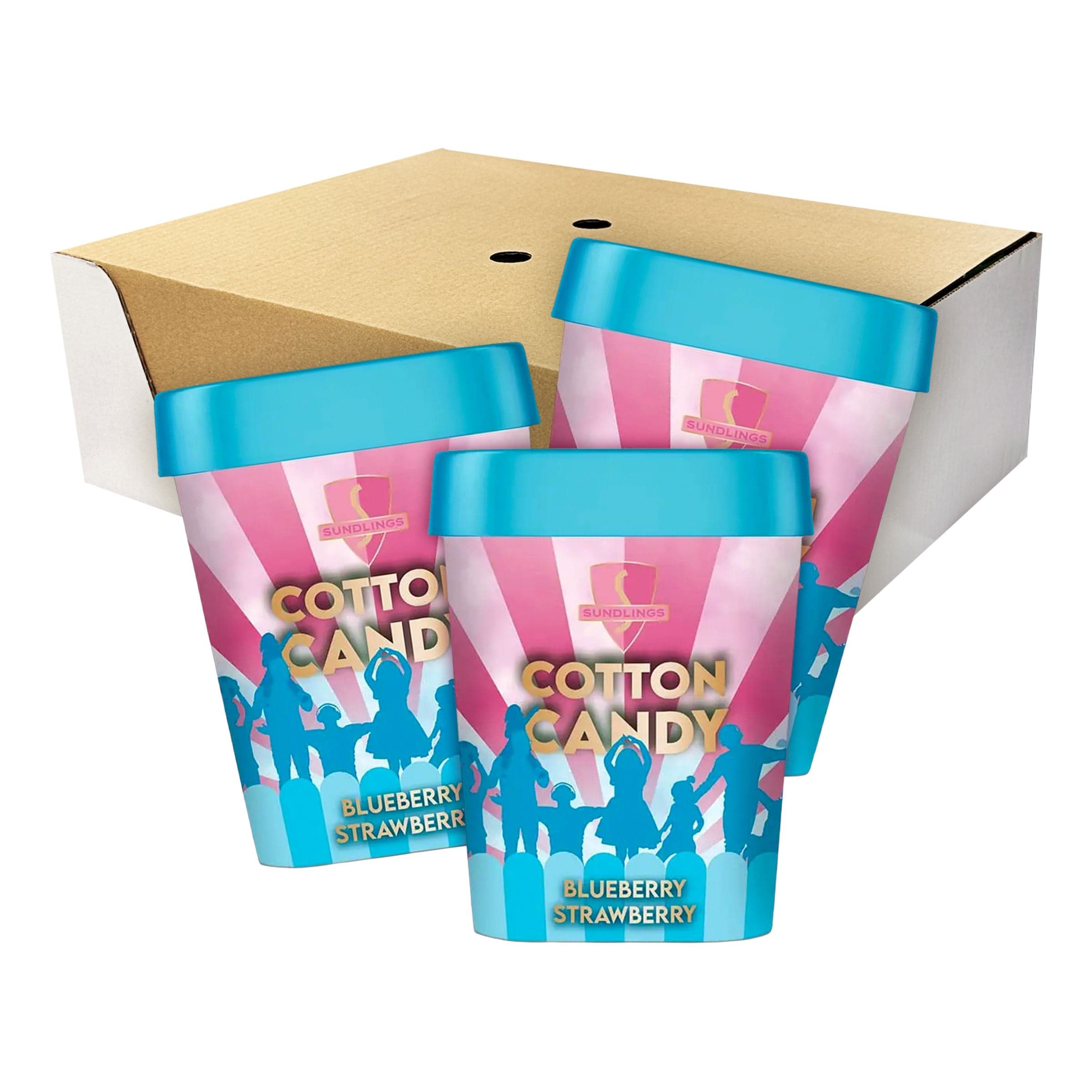 Sundlings Hattara Mustikka/Mansikka Suurpakkaus - 12 x 40 g – ERT Godis Bulk