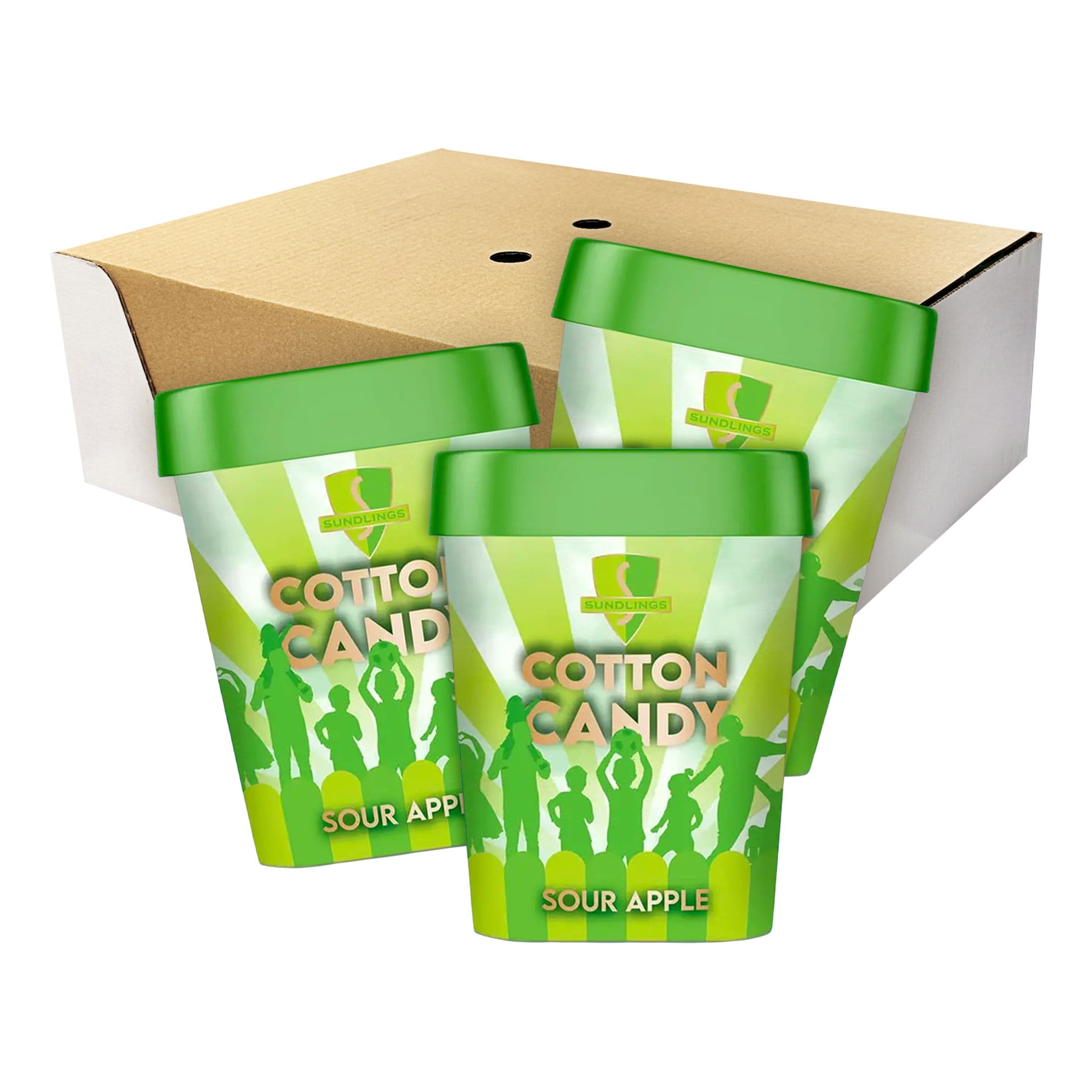 Sundlings Hattara Sour Apple Suurpakkaus - 12 x 40 g – ERT Godis Bulk