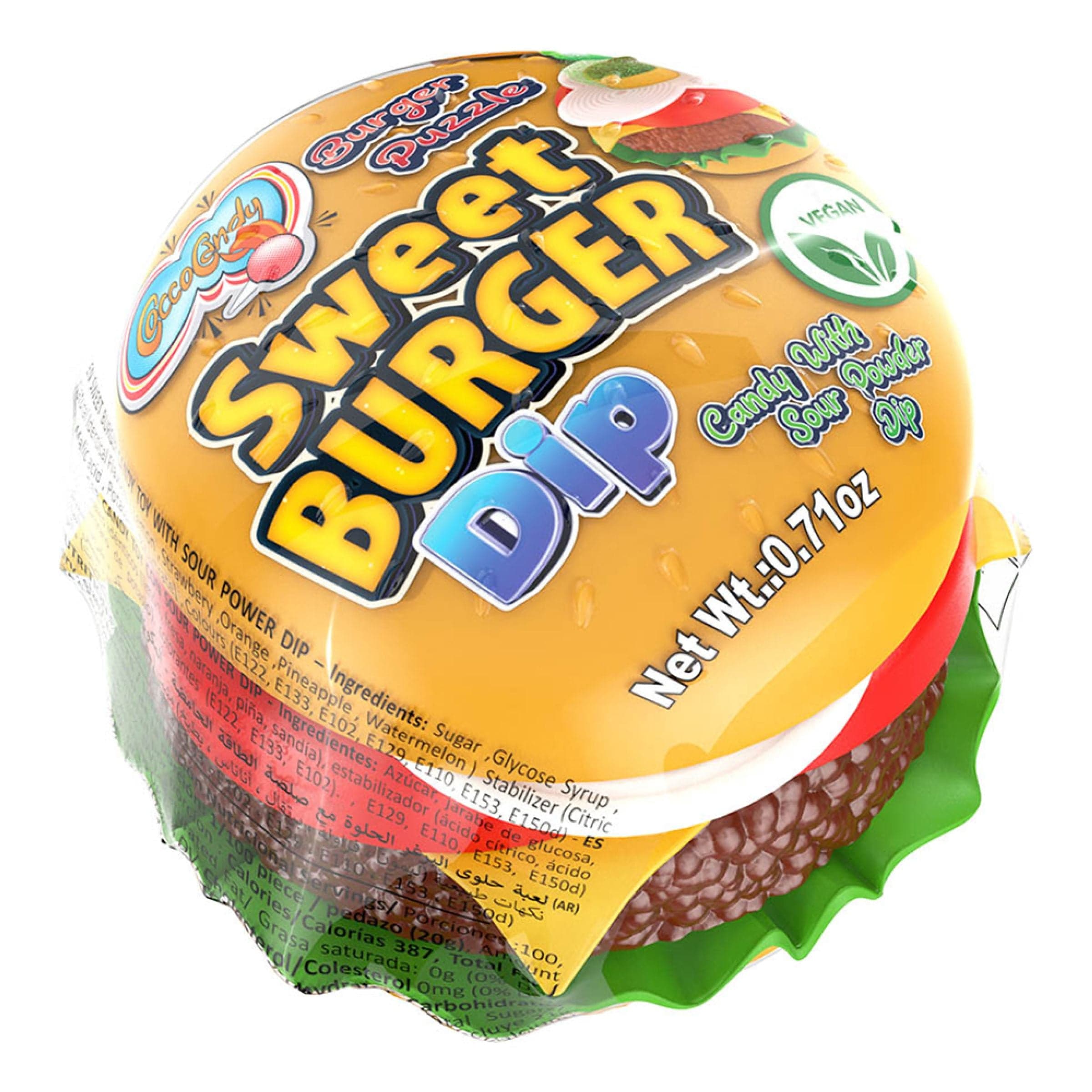 Sweet Burger Hapan Jauhodippi - 20 g – ERT Godis Singel
