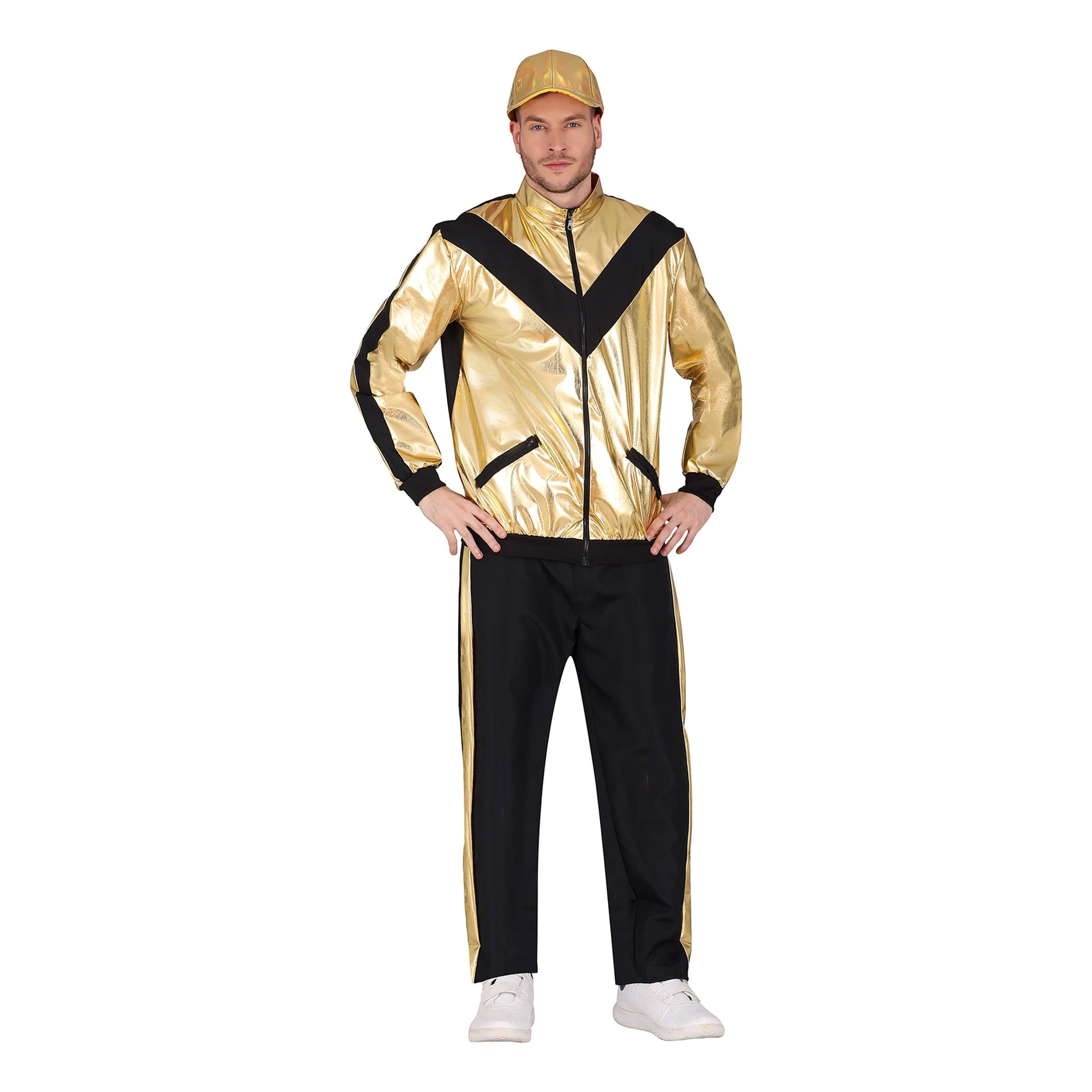 Tracksuit Kulta/Musta Naamiaisasu - Large – Fiestas Guirca