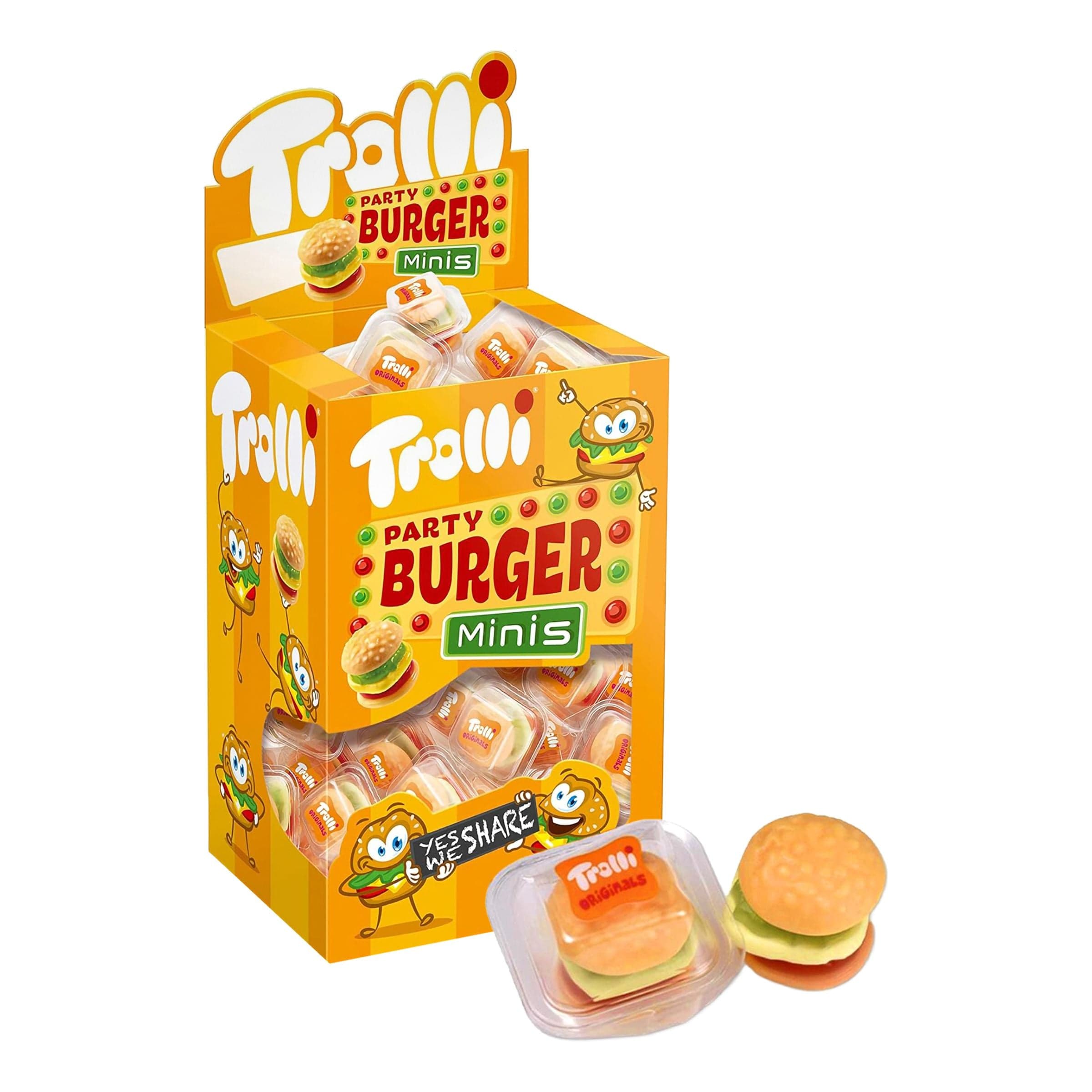 Trolli Party Miniburger Suurpakkaus - 80 x 10 g – ERT Godis Bulk