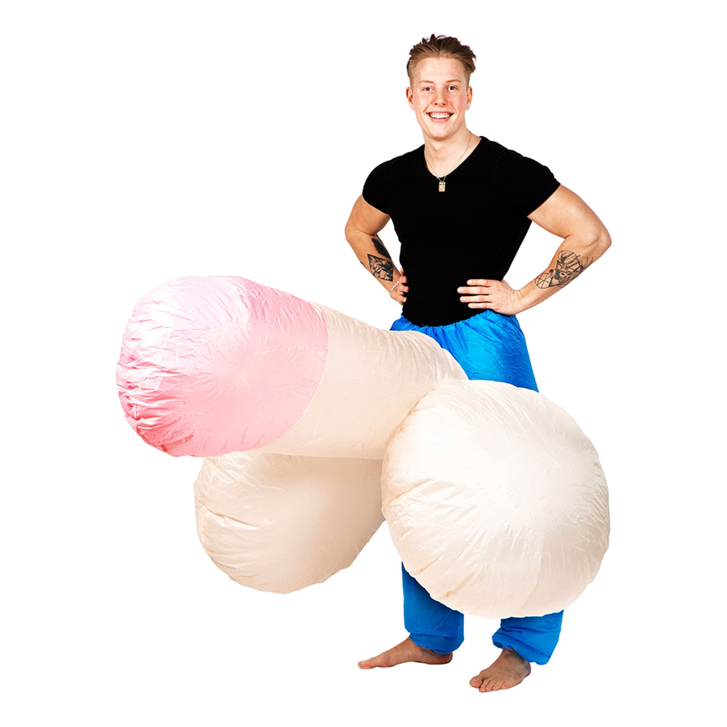 Puhallettava Jättipenis Naamiaisasu - One size – Catsson